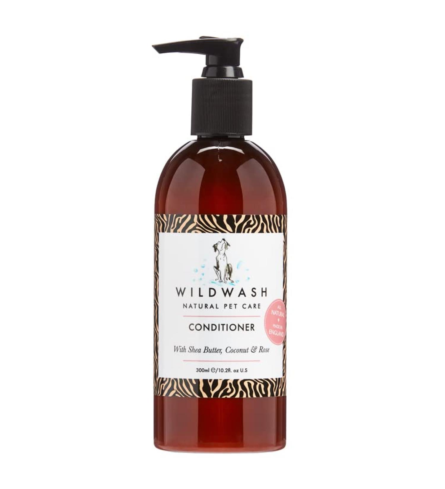 WildWash Nourishing Dog Conditioner 300ml - Shea Butter & Coconut for Hydration - Detangles Long Hair - Natural, Sulphate & Paraben-Free - Buy Online on GoSupps.com