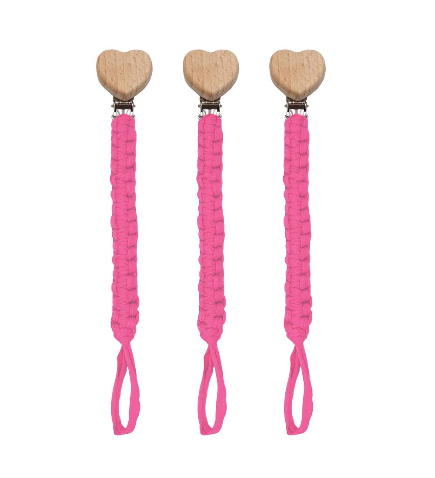 Buy Pack of 3 Cotton Pacifier Chains for Newborns | Red Baby Pacifier Straps for Boys & Girls - Buy Online on GoSupps.com