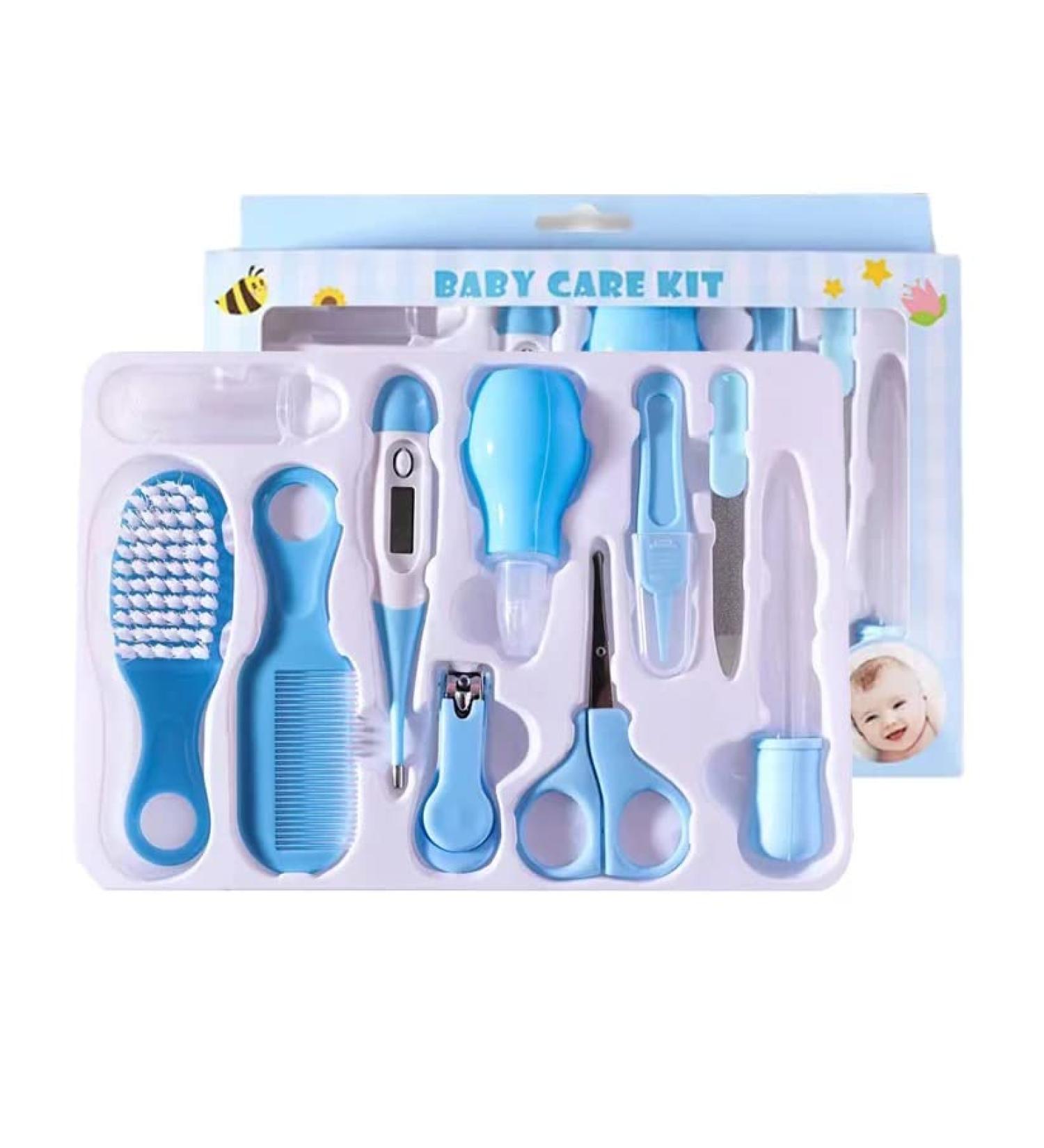 10pcs Baby Nail Care Grooming Kit Set (Blue)