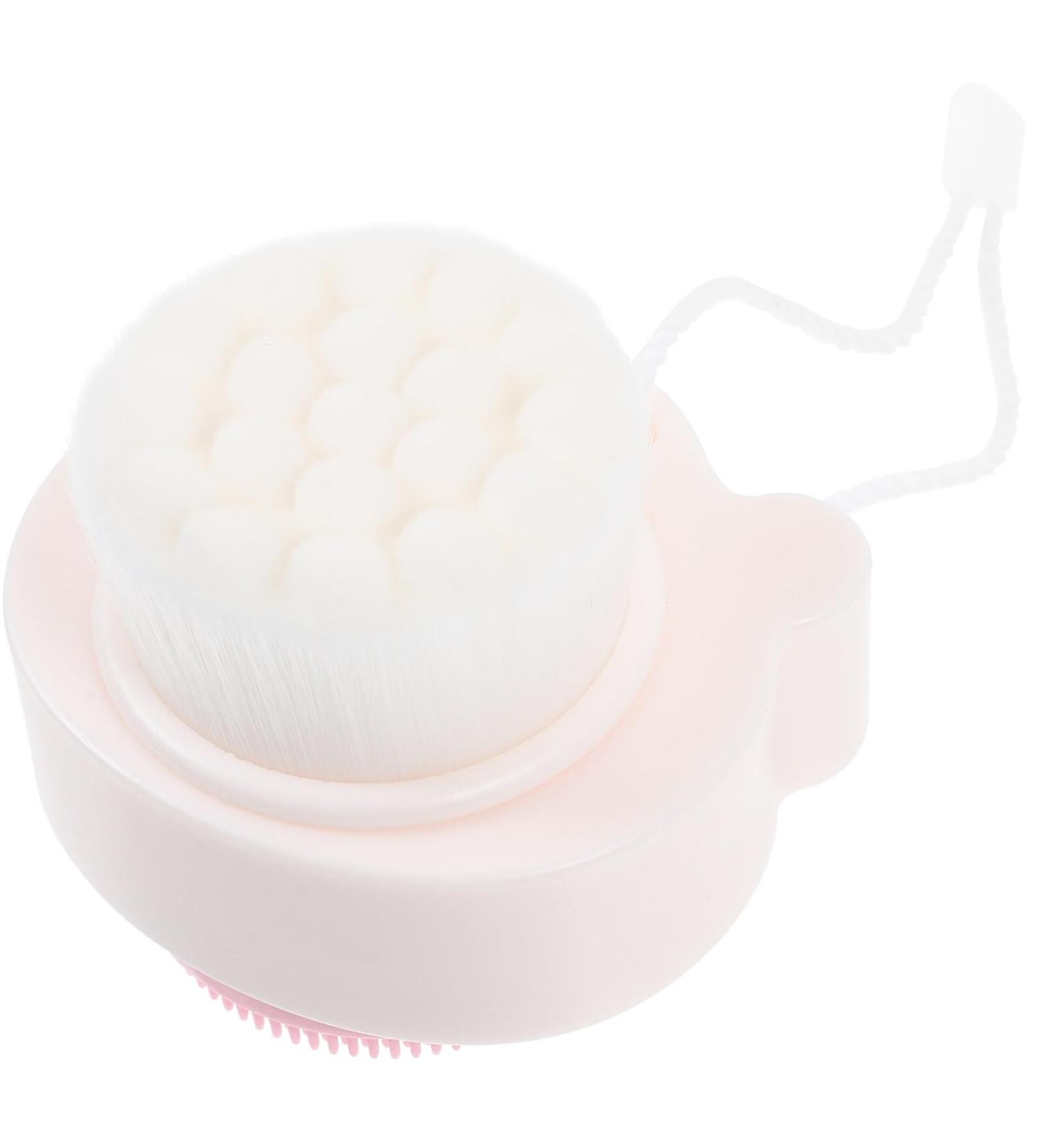 PATKAW Facial Cleansing Soft Bristle Cleansing Side Silicone Scrubber Side Deep Pore Cleansing Exfoliation Face Brush for Makeup Removal Women and Men - Buy Online on GoSupps.com