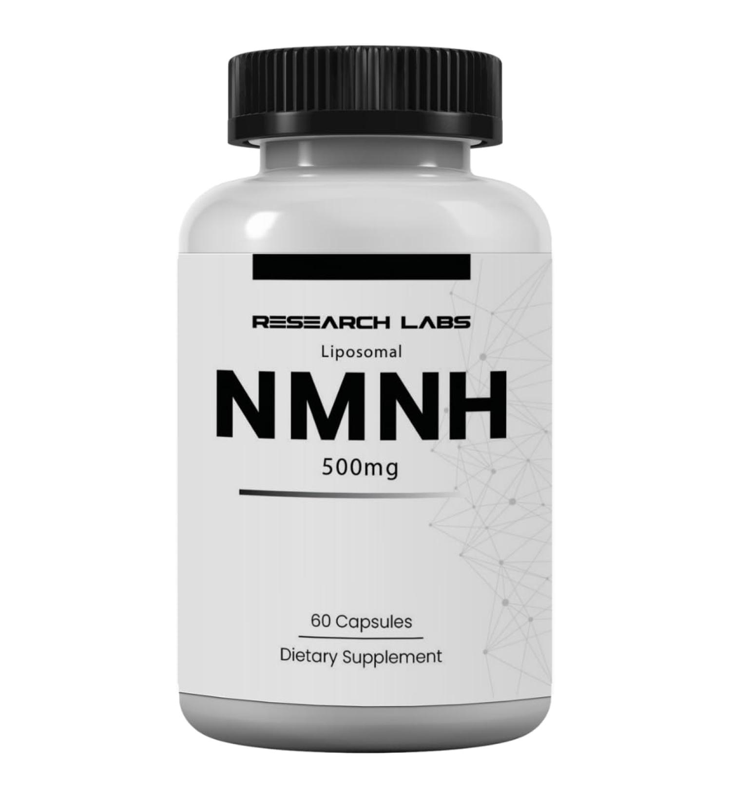 Research Labs Liposomal NMNH (NMN Supplement Alternative) 500mg Per Serving | 60 Capsules (Dihydronicotinamide Mononucleotide) NAD Supplement to Boost NAD+ Levels for Anti Aging 60 Count (Pack of 1) - Buy Online on GoSupps.com