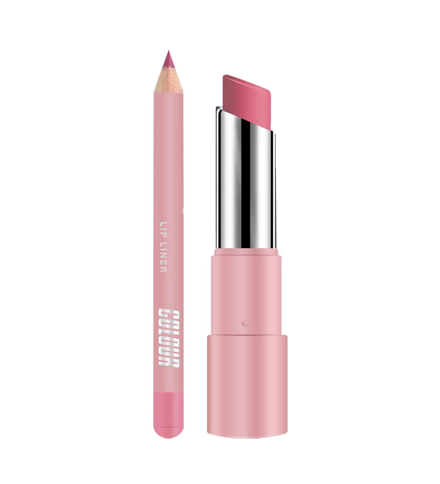 Moisturizing Tinted Lip Balm - Waterproof Lip Tint with Liner | Nourishing Glossy Long-Lasting Matte Lip Balm with Plumping Effect for Daily and Nighttime Care - Buy Online on GoSupps.com