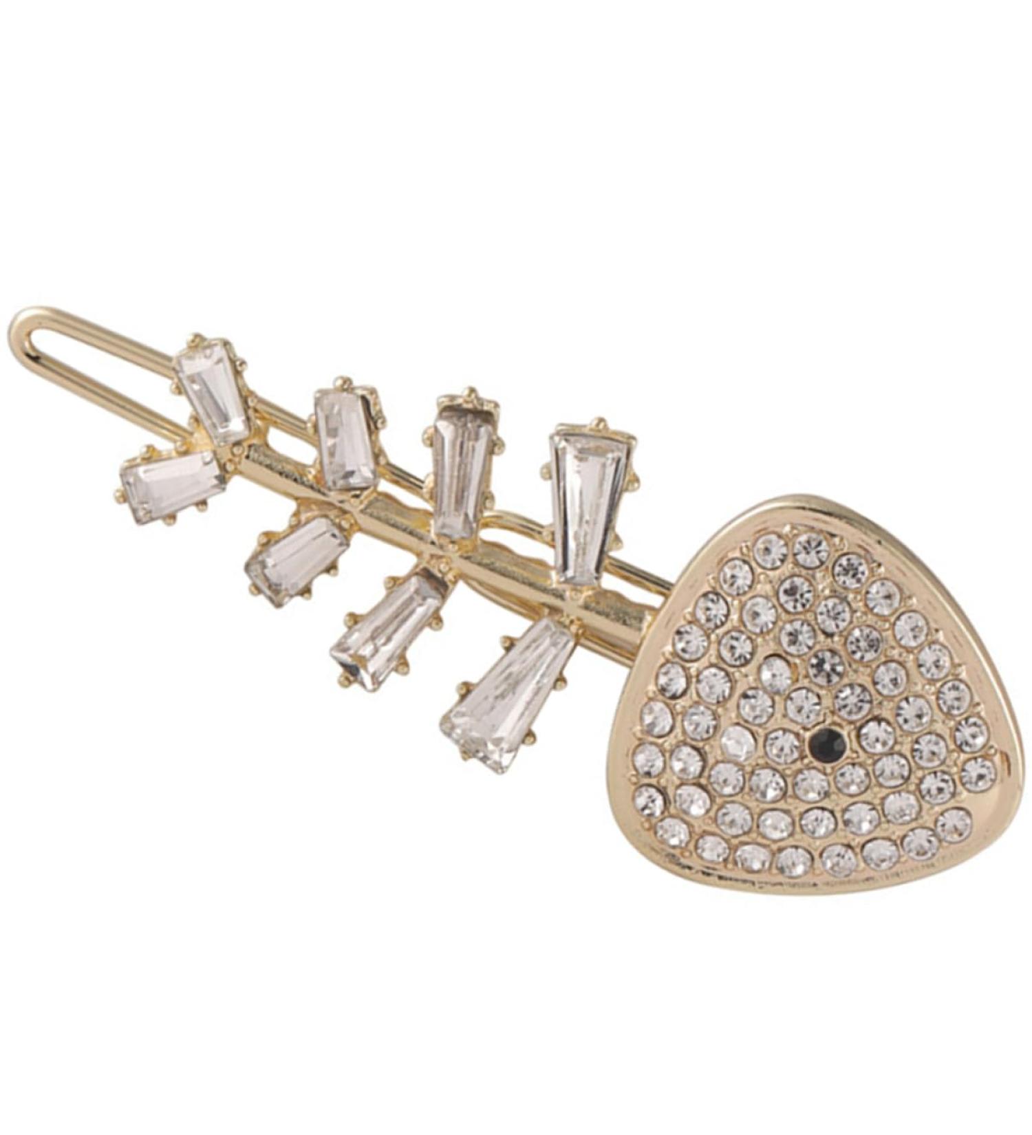 Fishbone Hairpin Hair Clip Girls Hair Barrettes Hair Accessory for Women Hair Gems for Women Girls Hairpin Hairpins for Girls Metal Fish Bone Clip Hair Accessories Miss - Buy Online on GoSupps.com