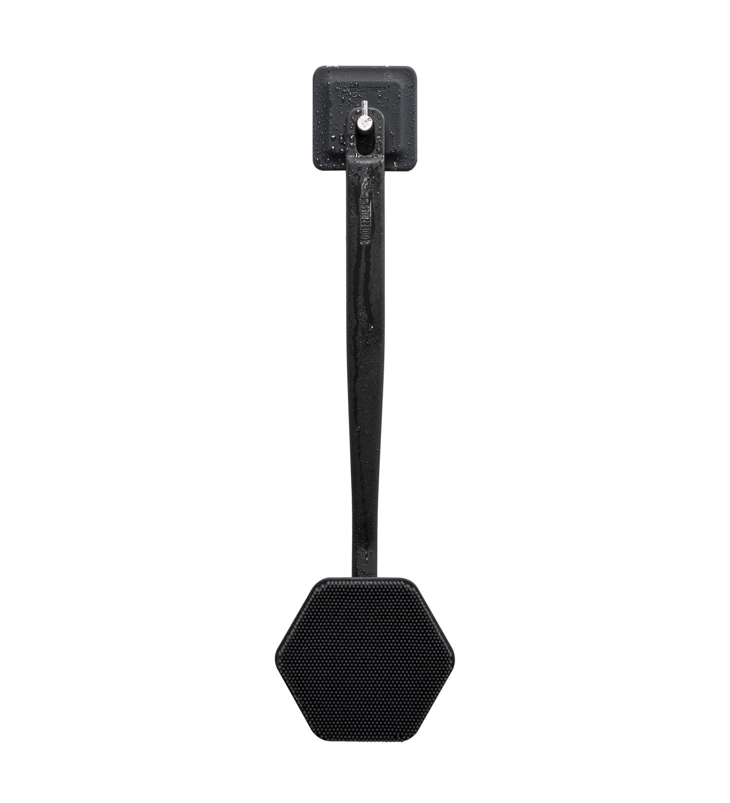 Tooletries Silicone Back Scrubber with Long Handle + Reusable Hook - Charcoal - Buy Online on GoSupps.com