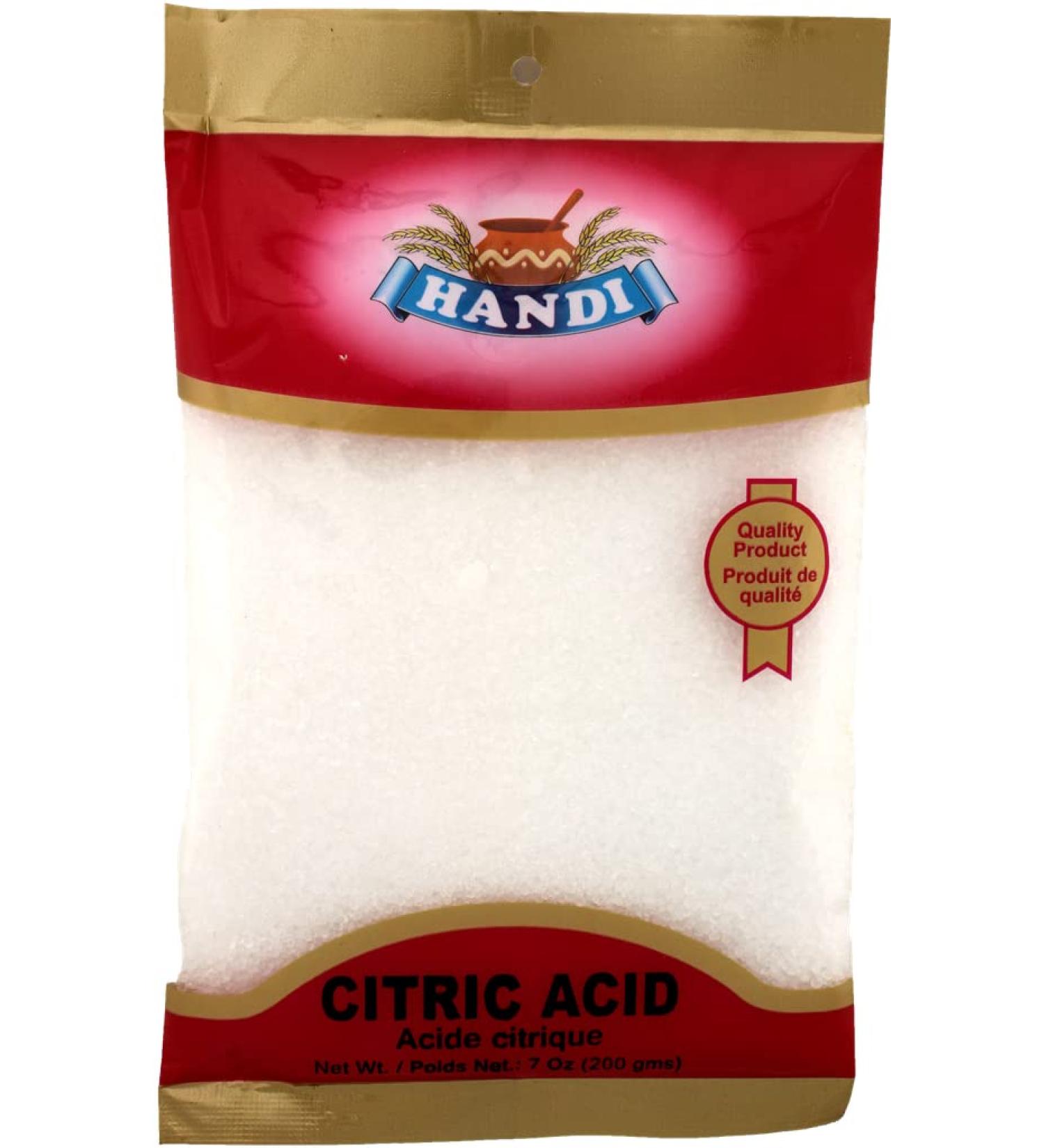 Handi Citric Acid 200g Pack Pure Food Grade