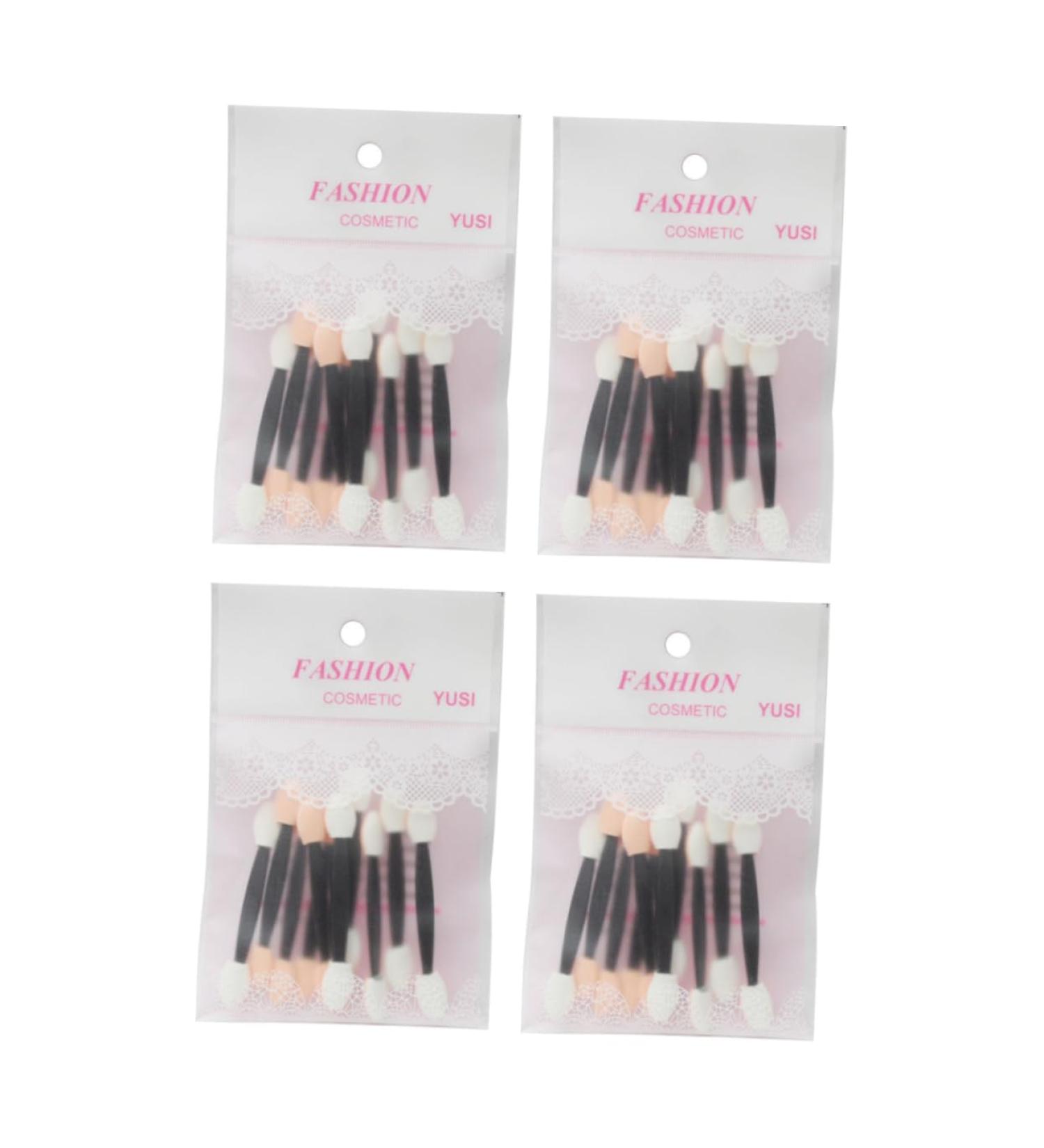 Baluue 40pcs Sponge Stick Sponge Applicator Double Ended Makeup Brush Lip Gloss Applicator Plastic Abs - Buy Online on GoSupps.com