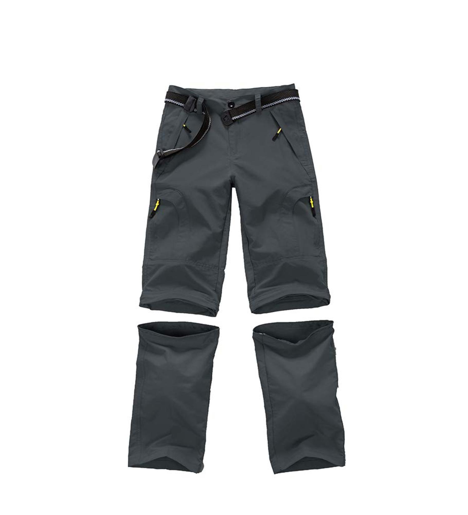 Asfixiado Boys Cargo Pants 9010#grey | Kids' Quick Dry Waterproof Hiking Trousers | 9-10 Years - Buy Online on GoSupps.com