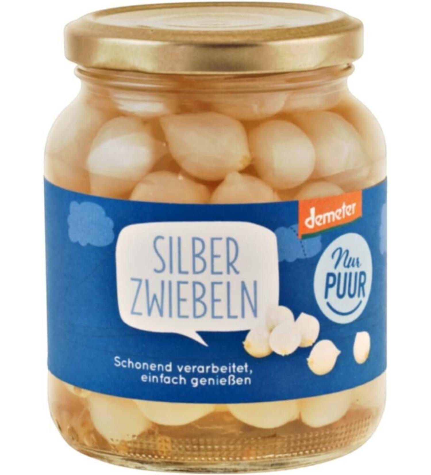 Nur Puur Pearl Onions in a Jar (340 g) - Organic