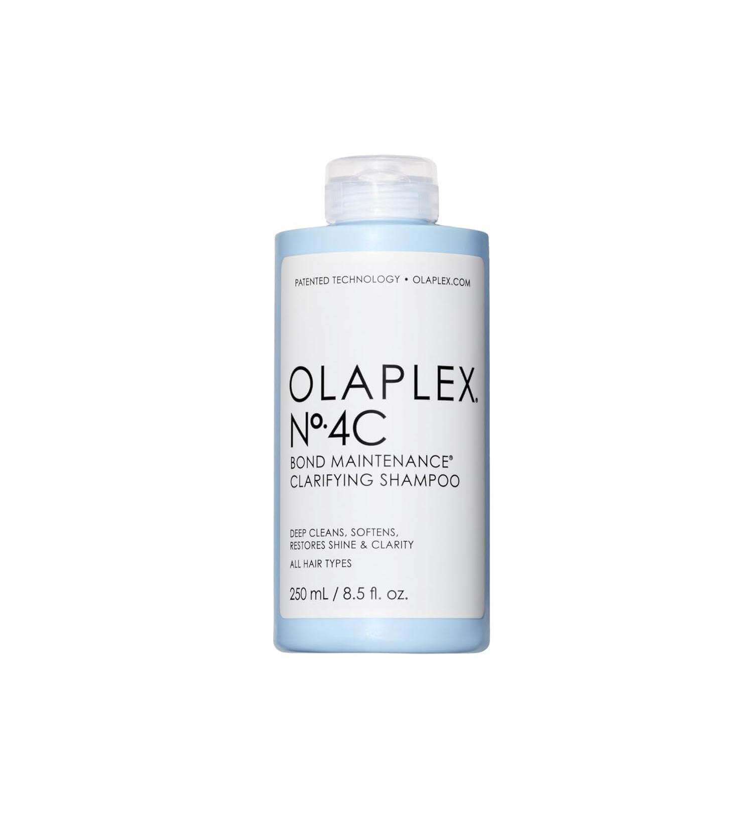 Olaplex No 4C Shampoing Clarifiant Nettoie en Profondeur Adoucit et Restaurer la Brillance et la Clart Pour Tous Types de Cheveux avec Accumulation de Produits Sans Sulfate 250 ml - Buy Online on GoSupps.com