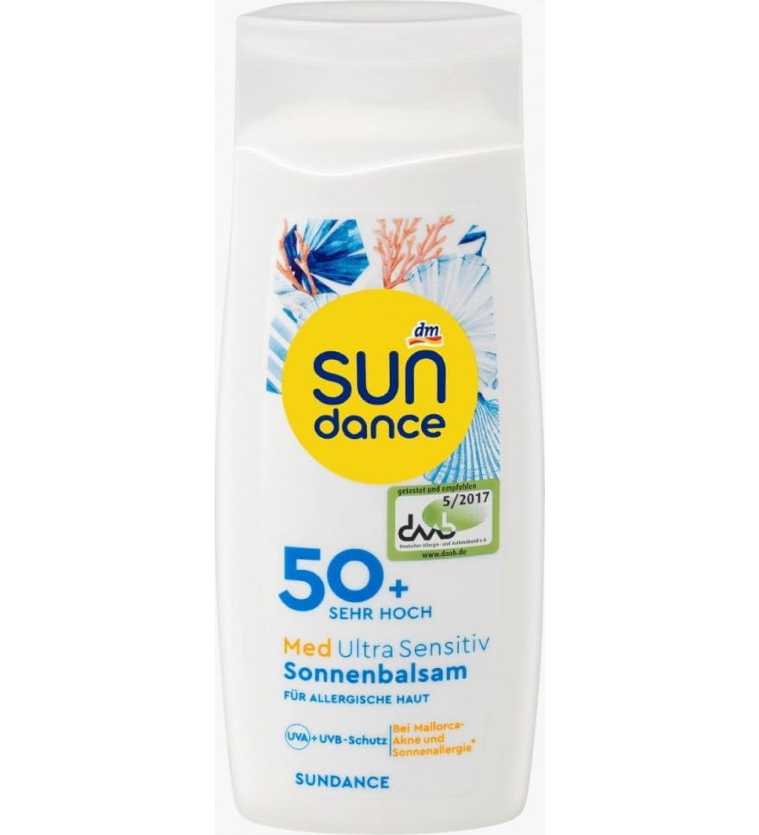 SUNDANCE Kids Sun Cream SPF 50+ | MED Ultra Sensitive Sun Protection - 100 ml - Buy Online on GoSupps.com