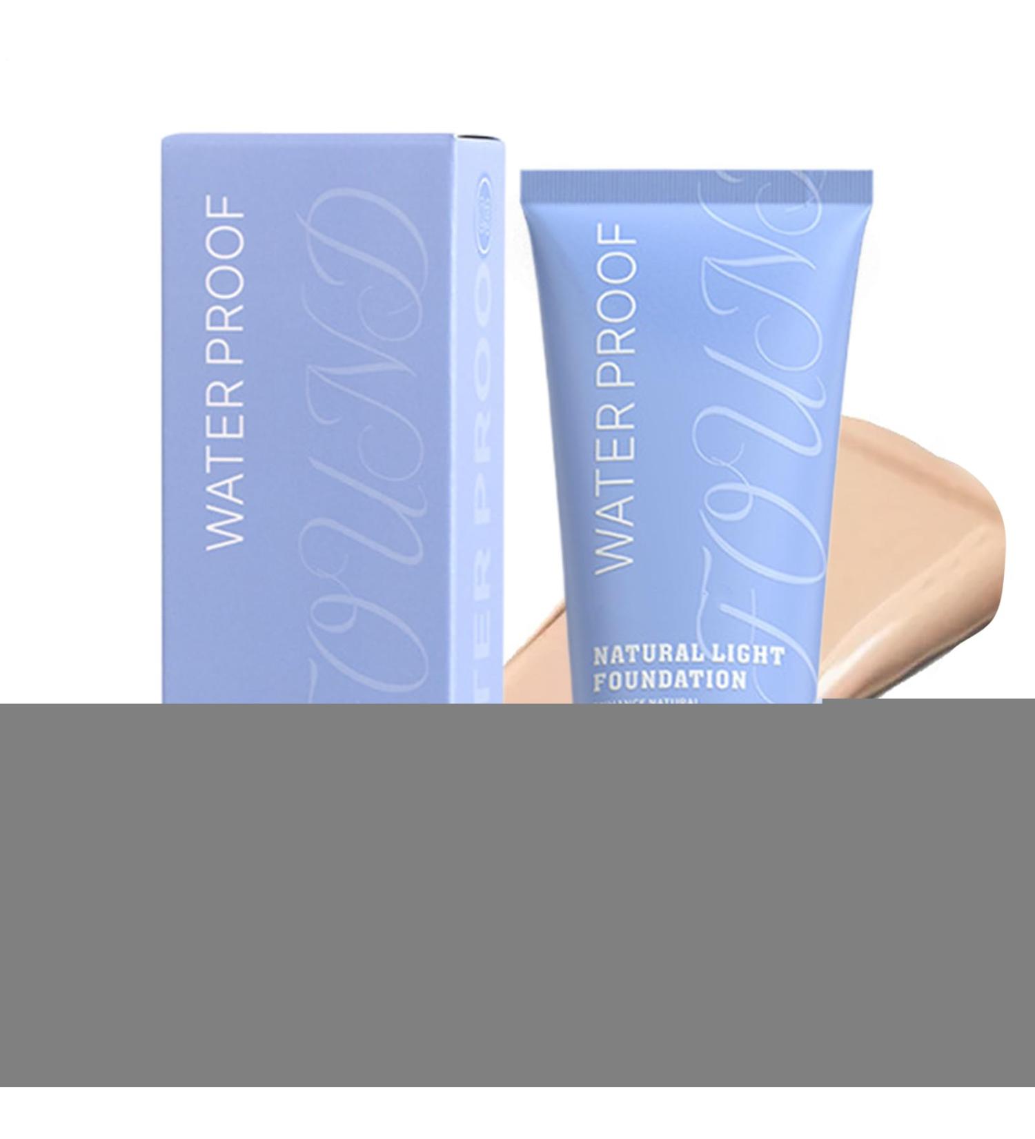 Liquid Foundation Makeup Full Coverage Oil Control Liquid Camouflage Face Care Cosmetics for Daily Use Travel and Leisure 01 Classic Ivory - Buy Online on GoSupps.com