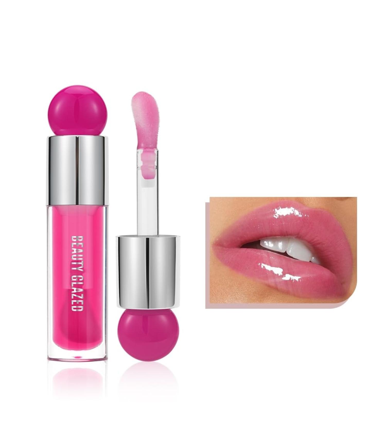 Big Brush Head Lip Gloss Moisturizing & Nourishing Lip Oil Non-Sticky Long Lasting Jelly Liquid Lipsticks Lip Tint Lip Glaze Makeup Gift for Women (# 103) - Buy Online on GoSupps.com