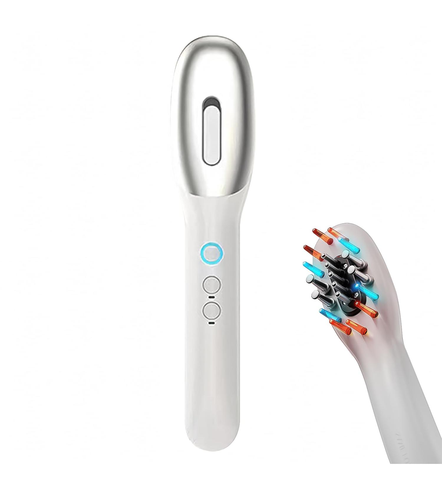 Shop 3-in-1 Electrical Scalp Massage Brush & Hair Oil Applicator Red Light Therapy for Hair Growth | Perfect for Women & Men - Buy Online on GoSupps.com