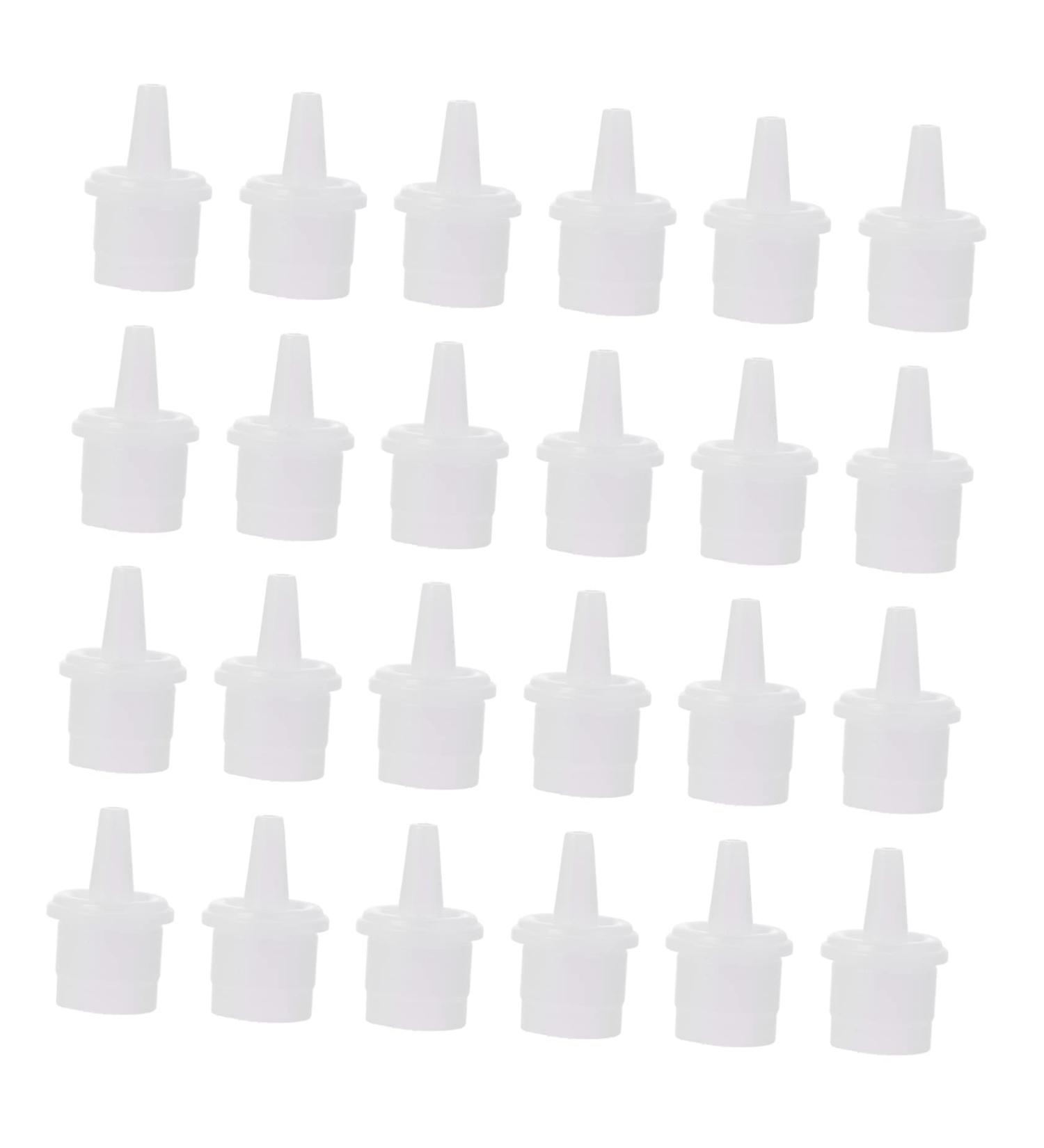 100pcs Eyelash Glue Replacement Heads - Universal White Plastic 2x1.3cm for Perfect Application - Buy Online on GoSupps.com