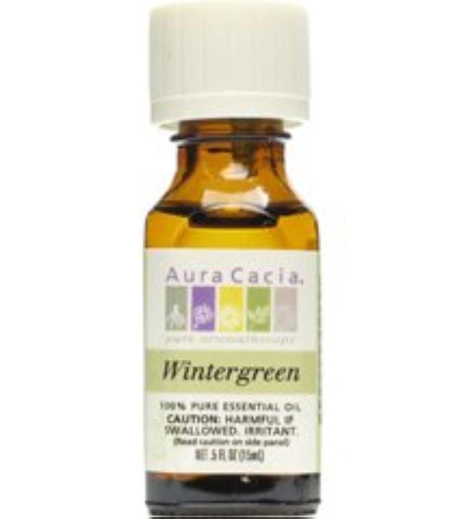 Aura Cacia Essential Oil Wintergreen (gualtheria procumbens) 0.5 Oz