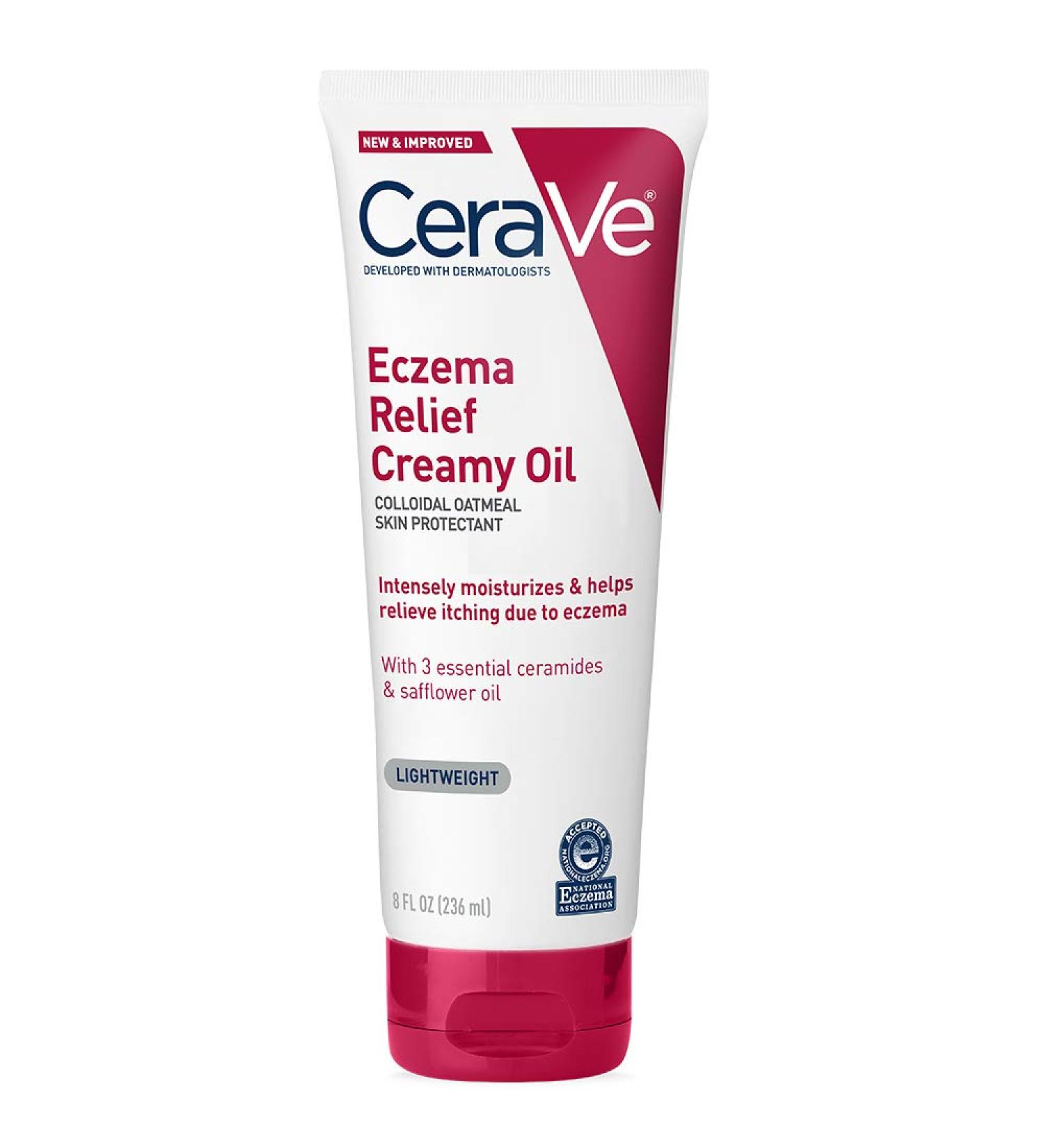 CeraVe Eczema Creamy Oil 8 fl oz | Extra Dry Itchy Skin Relief - Buy Online on GoSupps.com