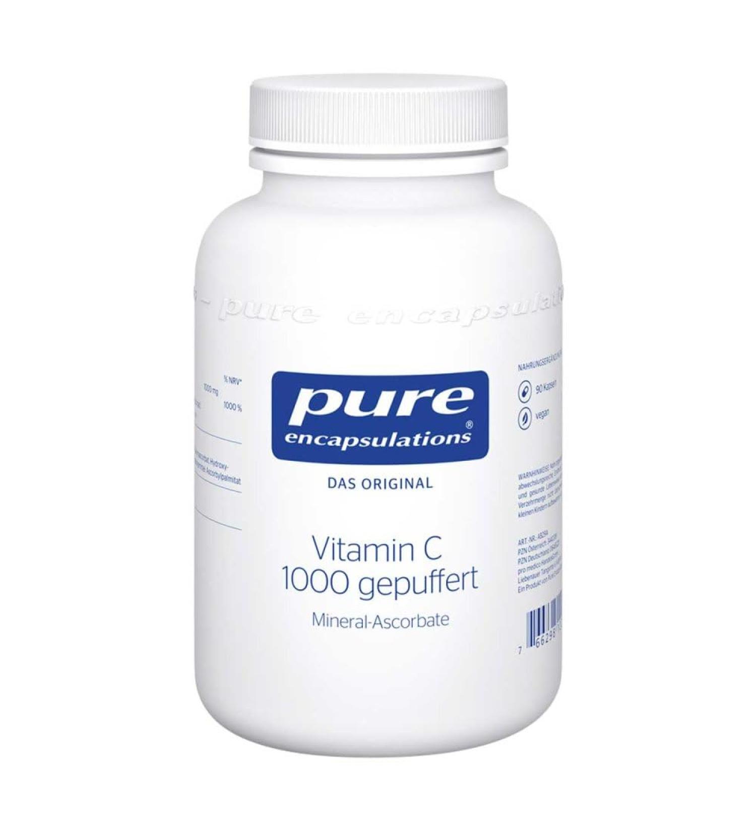 Pure Vitamin C 1000mg Buffered - 90 Capsules for Immune Support & Antioxidant Protection - Shop Internationally - Buy Online on GoSupps.com