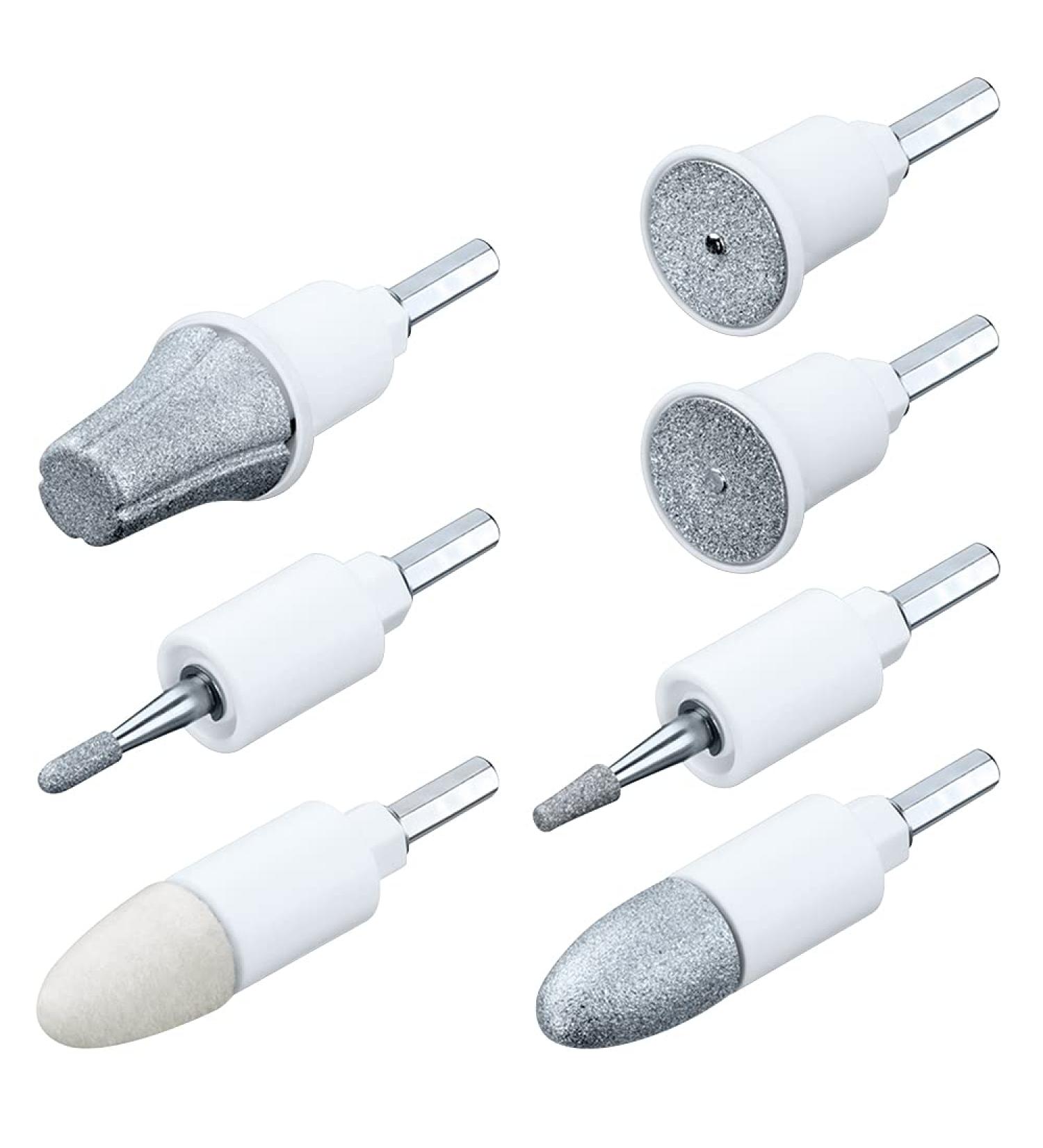 Beurer MP 41 Replacement Attachment Set - 7 Sapphire & Felt Tips for Manicure & Pedicure Care - Buy Online on GoSupps.com