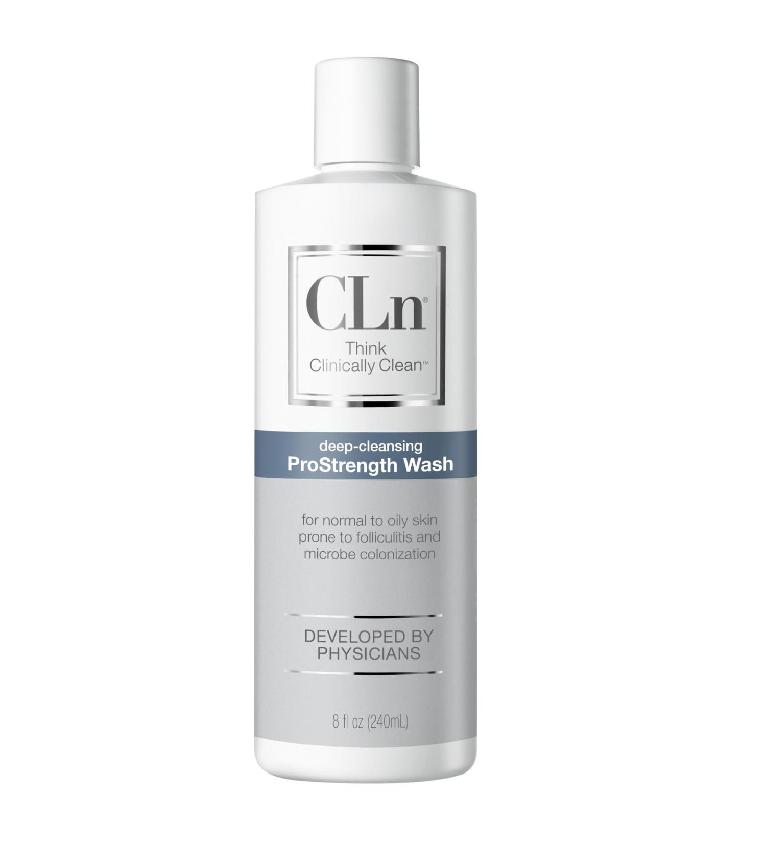 CLn ProStrength Wash - PH-Balanced and Formulated for Daily Use with Salicylic Acid to Cleanse and Exfoliate Normal to Oily Skin for Men and Women with Body Odor 8 fl oz. 8 Fl Oz (Pack of 1) - Buy Online on GoSupps.com