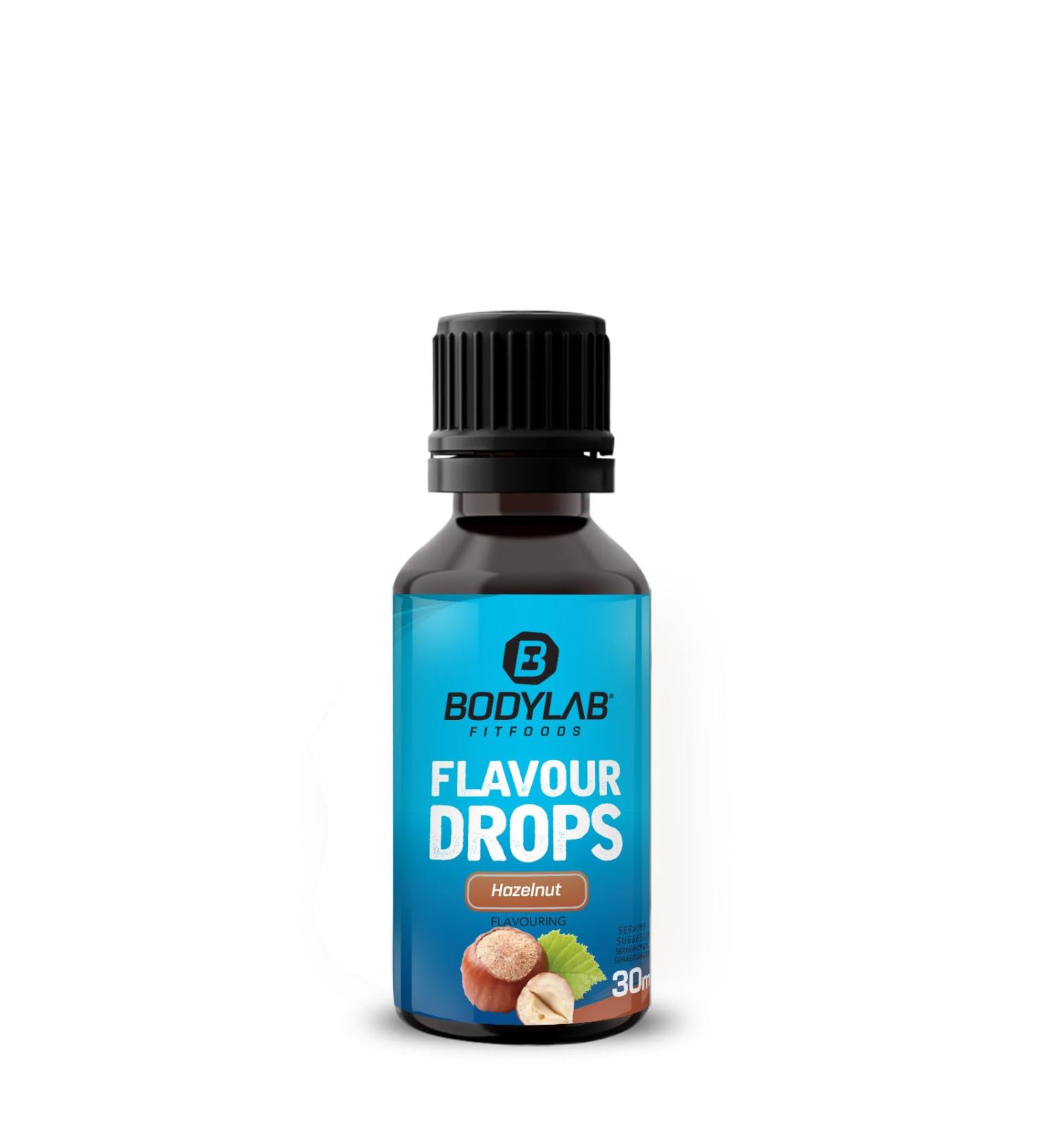 BODYLAB24 Hazelnut Flavor Drops 30ml | Calorie-Free Sugar-Free Fat-Free Aroma | Sweeten Foods & Coffee Naturally - Buy Online on GoSupps.com