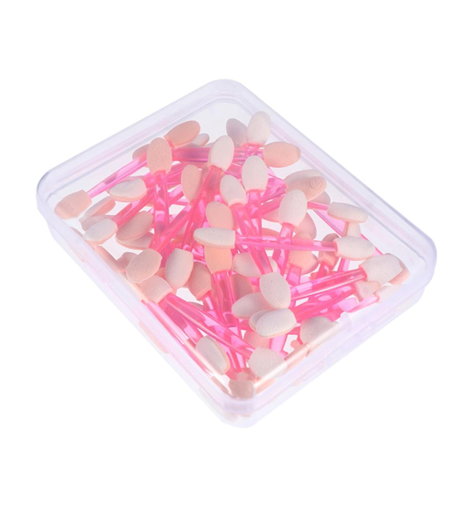 Beavorty 50pcs Double Ended Eyeshadow Brush Latex Outfit Premium Makeup Woman Makeup Tools Fan Sponge - Buy Online on GoSupps.com