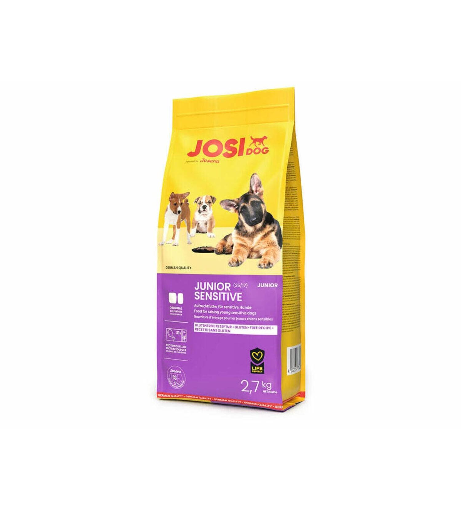 JosiDog Junior Sensitive (1 x 2.7 kg) | Puppy food for sensitive dogs from the 8th week | Well tolerated | Premium dry food for sensitive dogs in