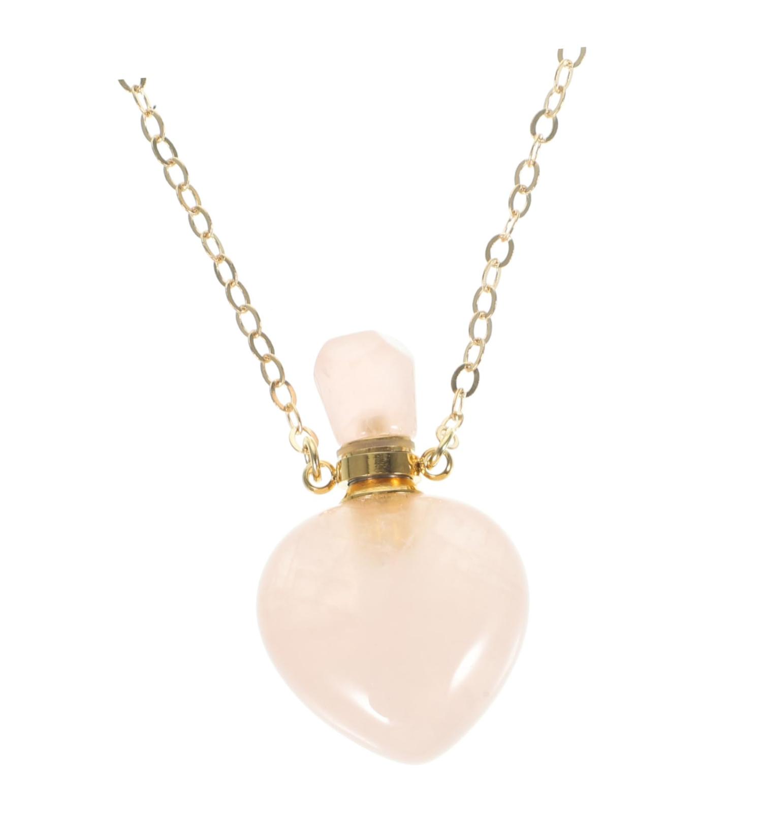 Hemoton Valentines Day Perfume Bottle Household Decor Heart Pendant Charm Necklace Perfume Bottle Pendant - Buy Online on GoSupps.com