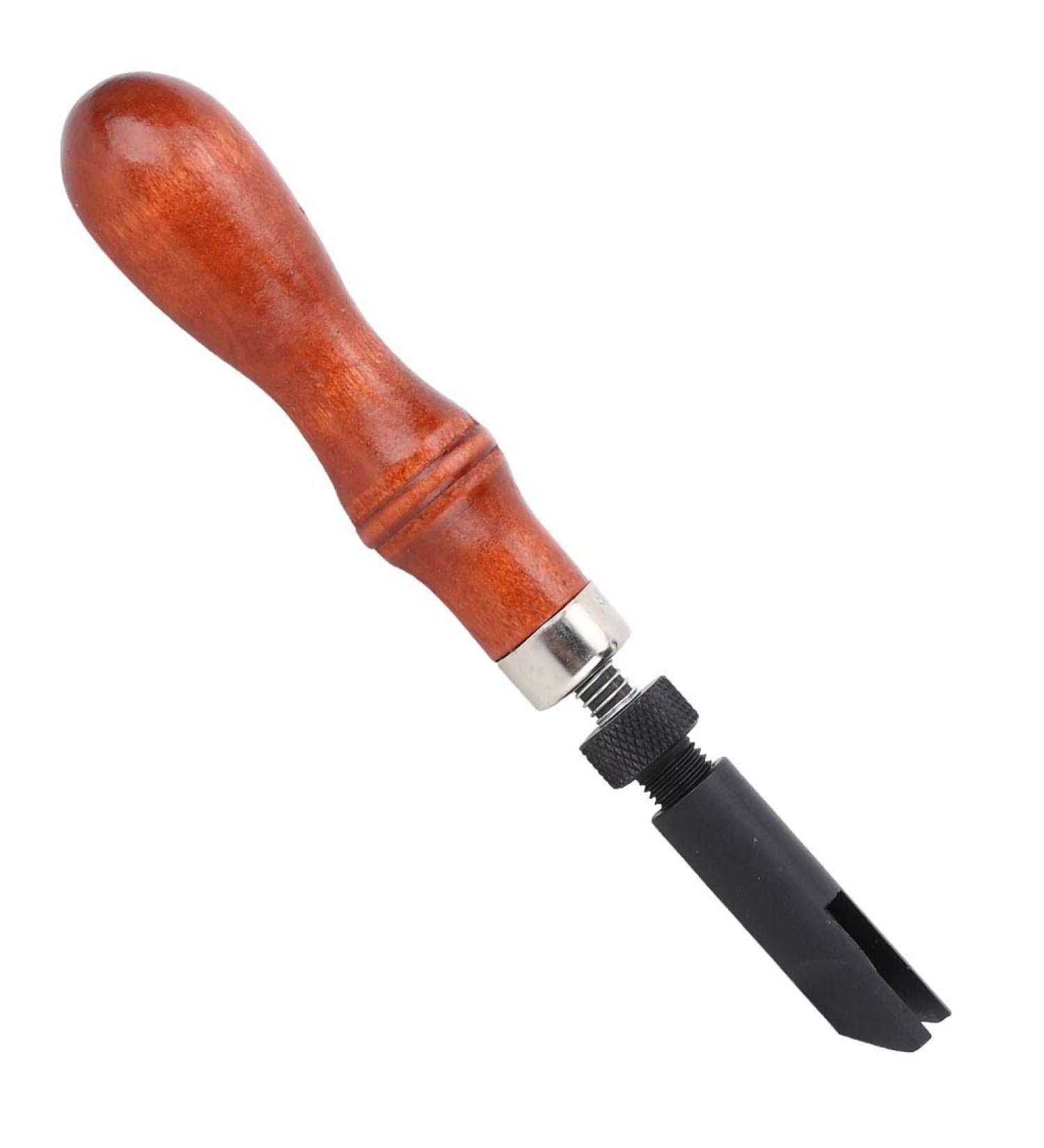 GLOGLOW Leather V Shape Groover Tool - Premium Leather Processing Groover with Wood Handle for Crafting Slotting & Precision Cuts - Ideal for Leatherwork - Buy Online on GoSupps.com