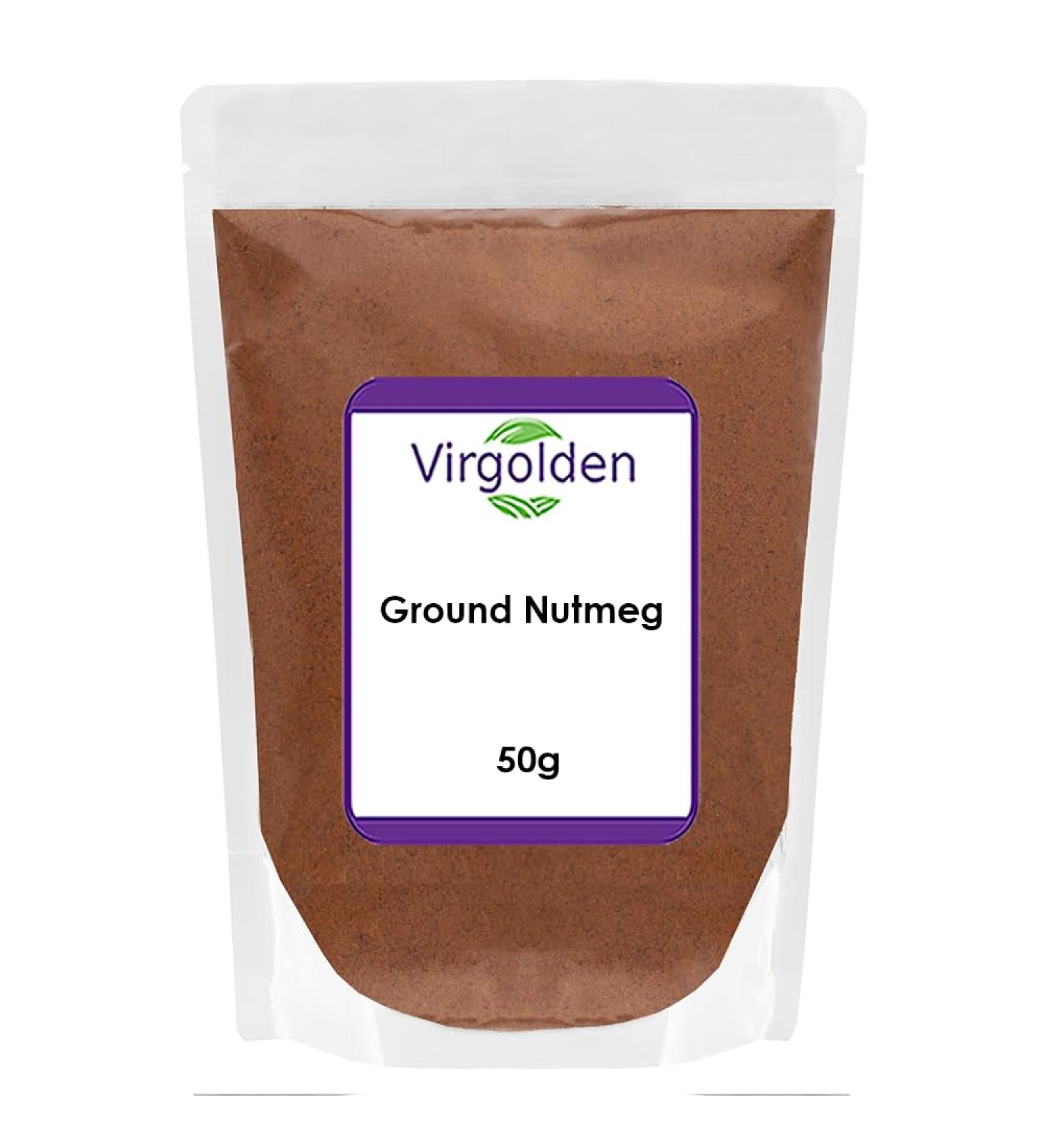 Virgolden Ground Nutmeg 50g - Premium Quality Spice for Cooking and Baking - Buy Online on GoSupps.com