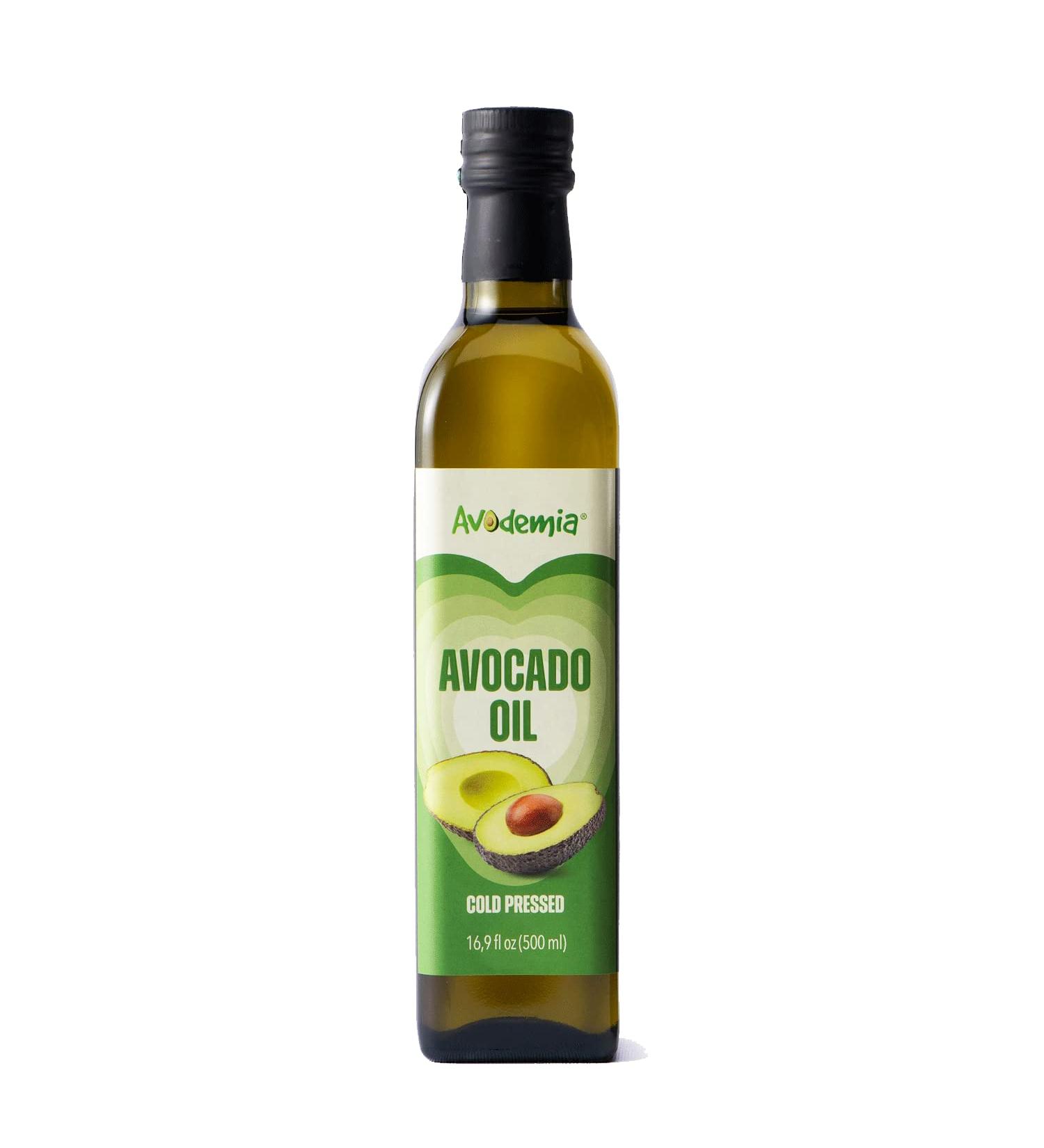 500ML Cold Pressed Avocado Oil - Keto and Diet Friendly Cooking Oil for High-Heat Cooking, Frying, Baking - Buy Online on GoSupps.com