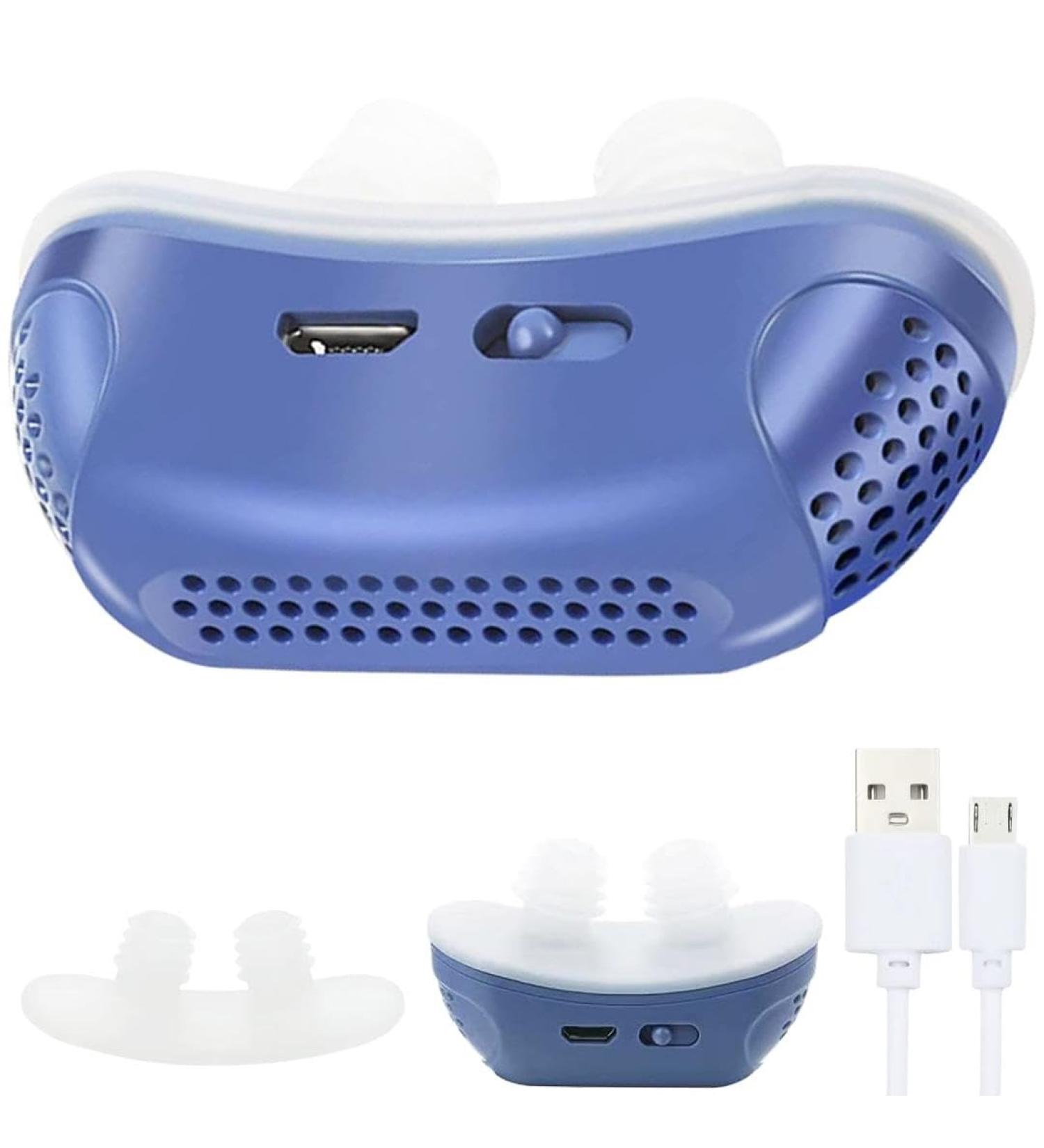 Portable Automatic Snore Stopper - Anti Snoring Device for Men and Women - Nasal Dilator for Blocked Nostrils - Variable Speed for Effective Sleep Solution - Buy Online on GoSupps.com