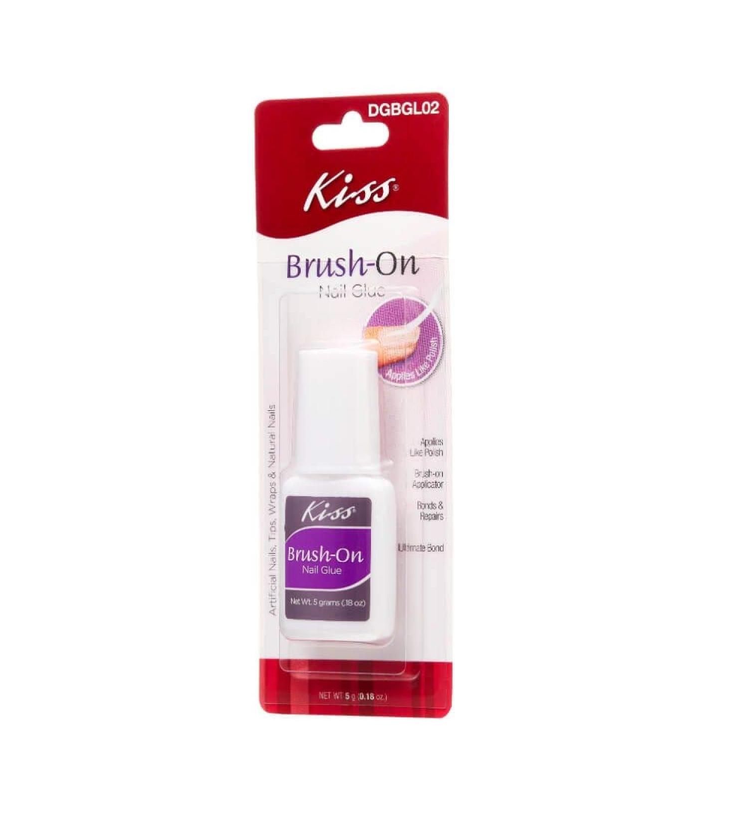 Kiss Brush-On Nail Glue: Bonds & Repairs Artificial Nails, Tips, Wraps & Natural Nails - DGBGL02 - Buy Online on GoSupps.com