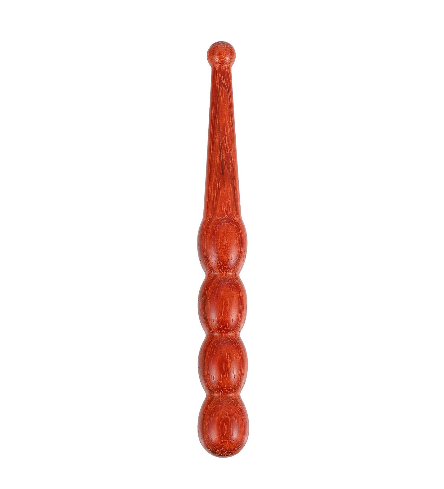 Foot Wood Massage Stick | Trigger Point Muscle Roller for Pain Relief & Relaxation - Red - Buy Online on GoSupps.com