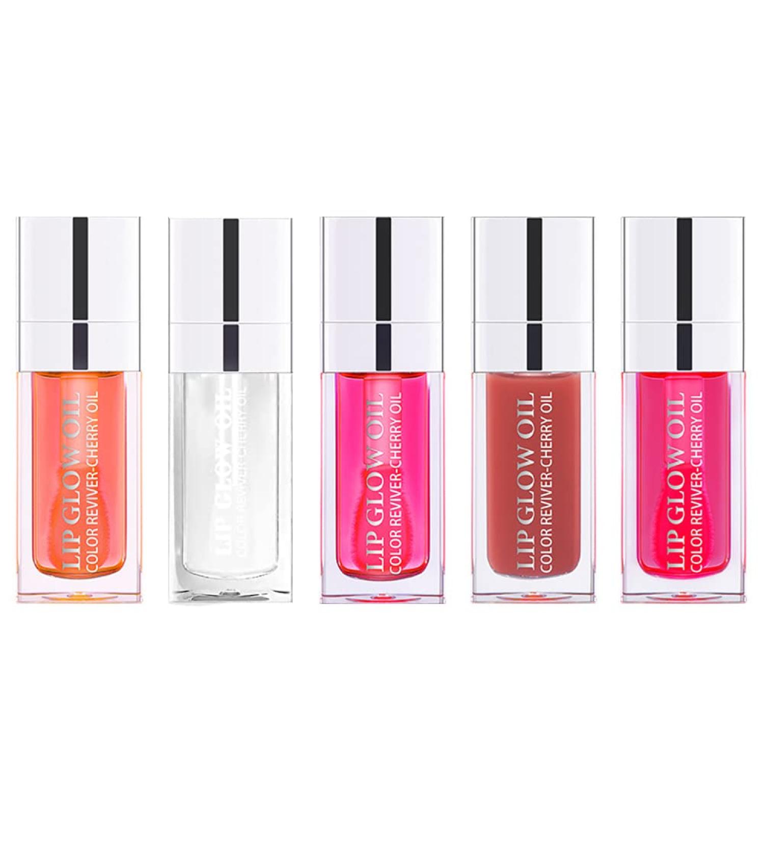 Yasovigi Hydrating Lip Oil Plumping Lip Tint Gloss - 5 Colors Set - Buy Online on GoSupps.com