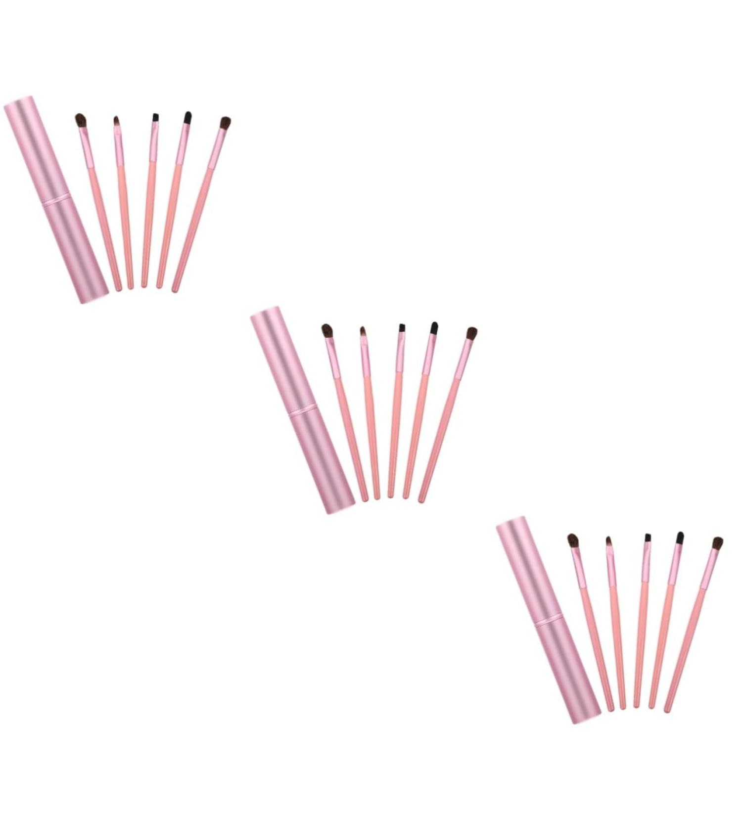 FOMIYES 15 Pcs Makeup Brush Set Eyeshadow Cosmetic Eyeliner Brush Kit Eye Makeup Kits Suite Portable 2.1x2.1cmx3pcs Pinkx3pcs - Buy Online on GoSupps.com