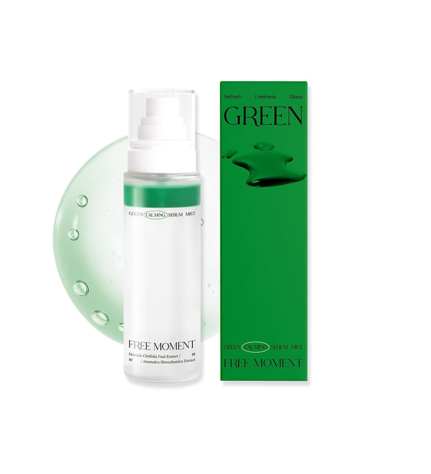 Green Calming Serum Mist - Hydrating Facial Mist with Noni & Centella Asiatica | Brightening & Anti-Aging Formula for Glowing Skin - Shop Internationally - Buy Online on GoSupps.com
