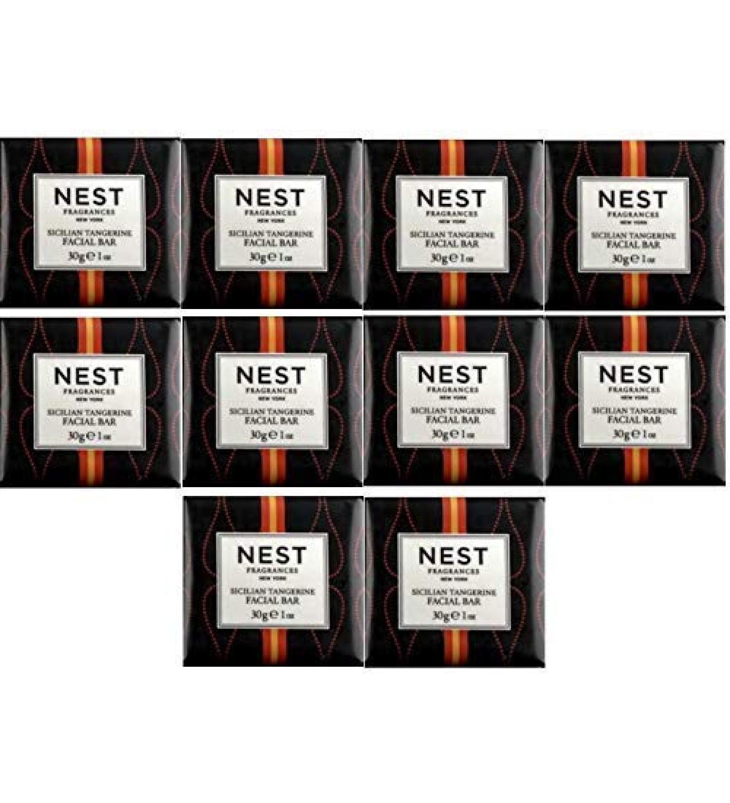 NEST FRAGRANCES Sicilian Tangerine Facial Soap - Set of 10 (30g Each) | Luxury Skincare International Shipping - Buy Online on GoSupps.com