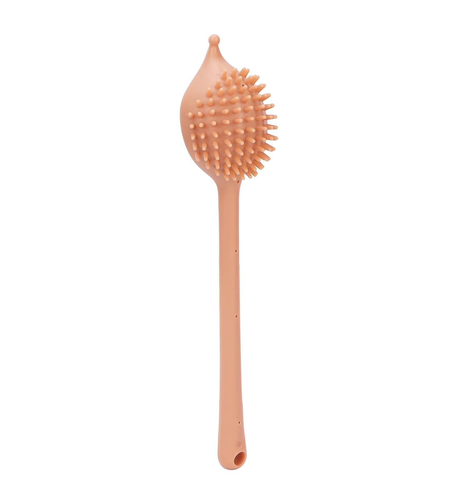 Verdant Touch Manual Massager - Double-Sided Silicone Meridian Pat Massager for Fitness - Khaki | International Shipping - Buy Online on GoSupps.com