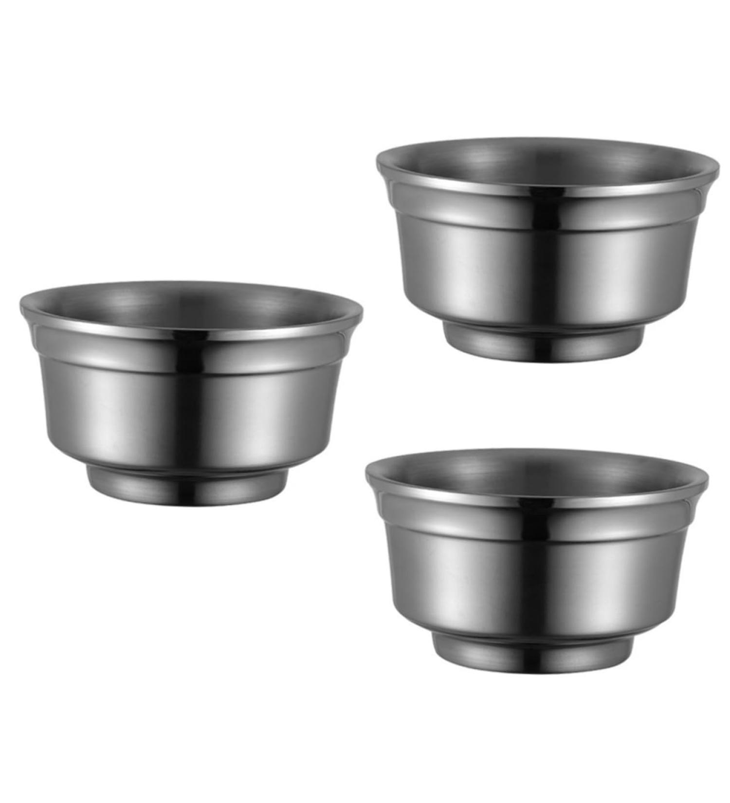 Solust 3-Piece Stainless Steel Bowl Set | Soup Salad & Rice Bowls | Heat-Resistant Double-Layer Design | Perfect for Fermented Dishes & more - Buy Online on GoSupps.com