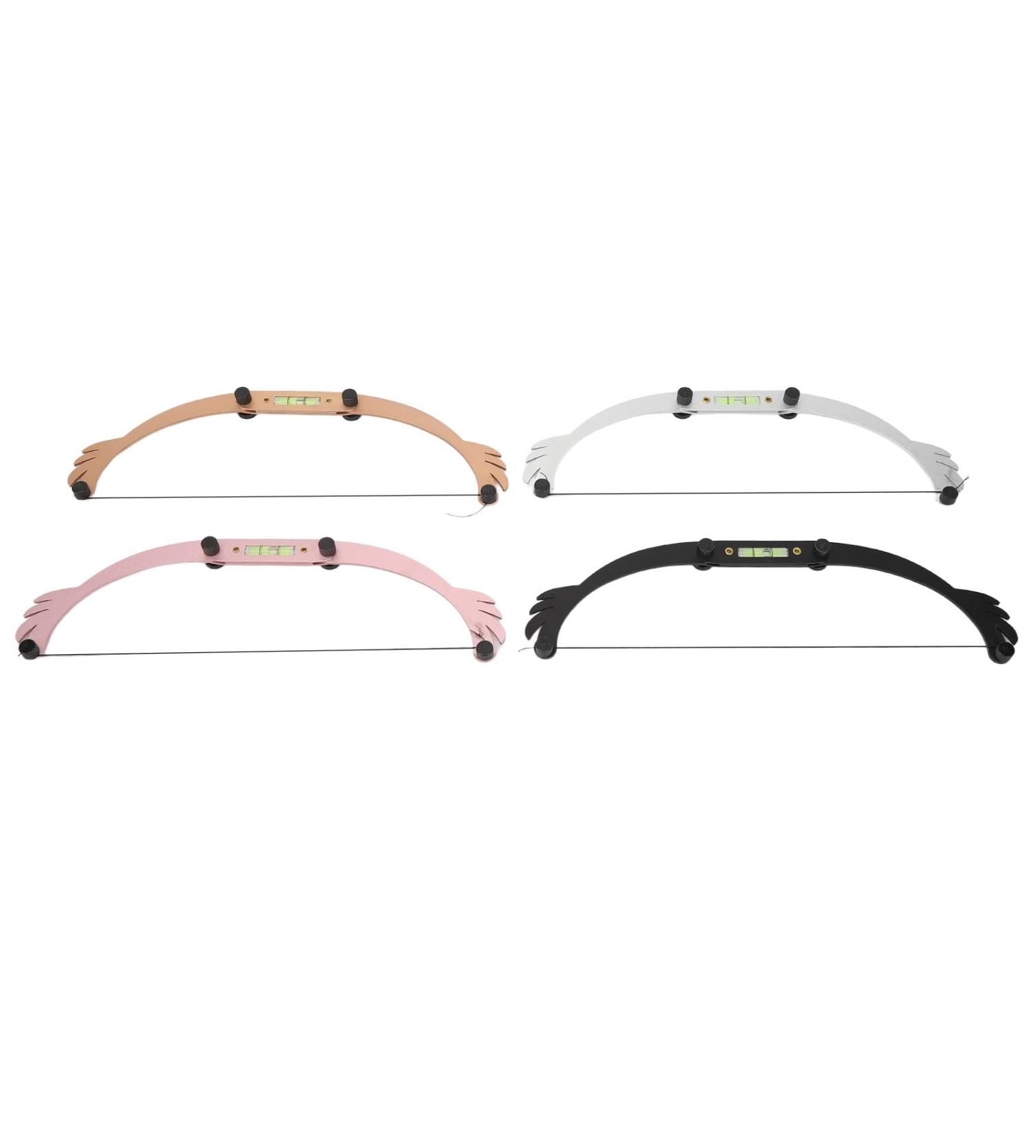 Eyebrow Line Shaping Ruler Foldable Eyebrow Bow Mapping Ruler Replaceable Cotton Thread 4 Sets for Makeup Learner for Salon - Buy Online on GoSupps.com