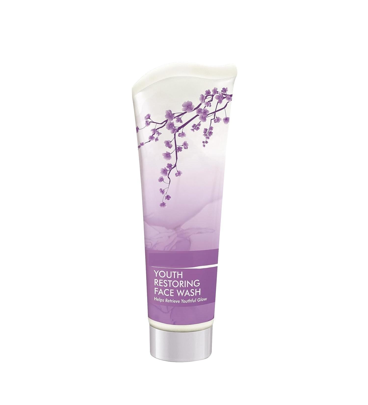 aj Youth Restoring Face Wash | Enriched With Licorice Wheat & Centella | Face Wash For All Skin Types | For Signs of Aging Wrinkles & Fine Lines | For Men & Women | 100 ml - Buy Online on GoSupps.com