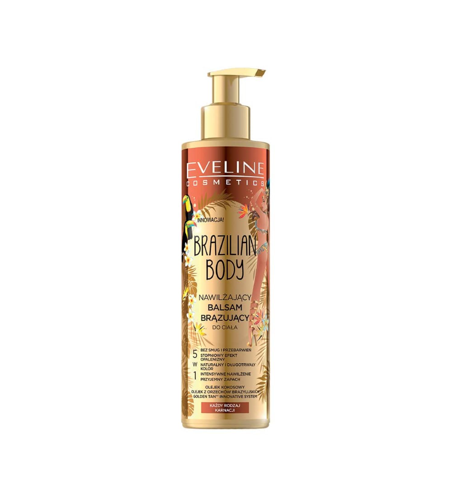 Eveline Cosmetics Brazilian Body Moisturizing Bronzing Balm 5in1 - 200ml | Best International Shipping - Buy Online on GoSupps.com