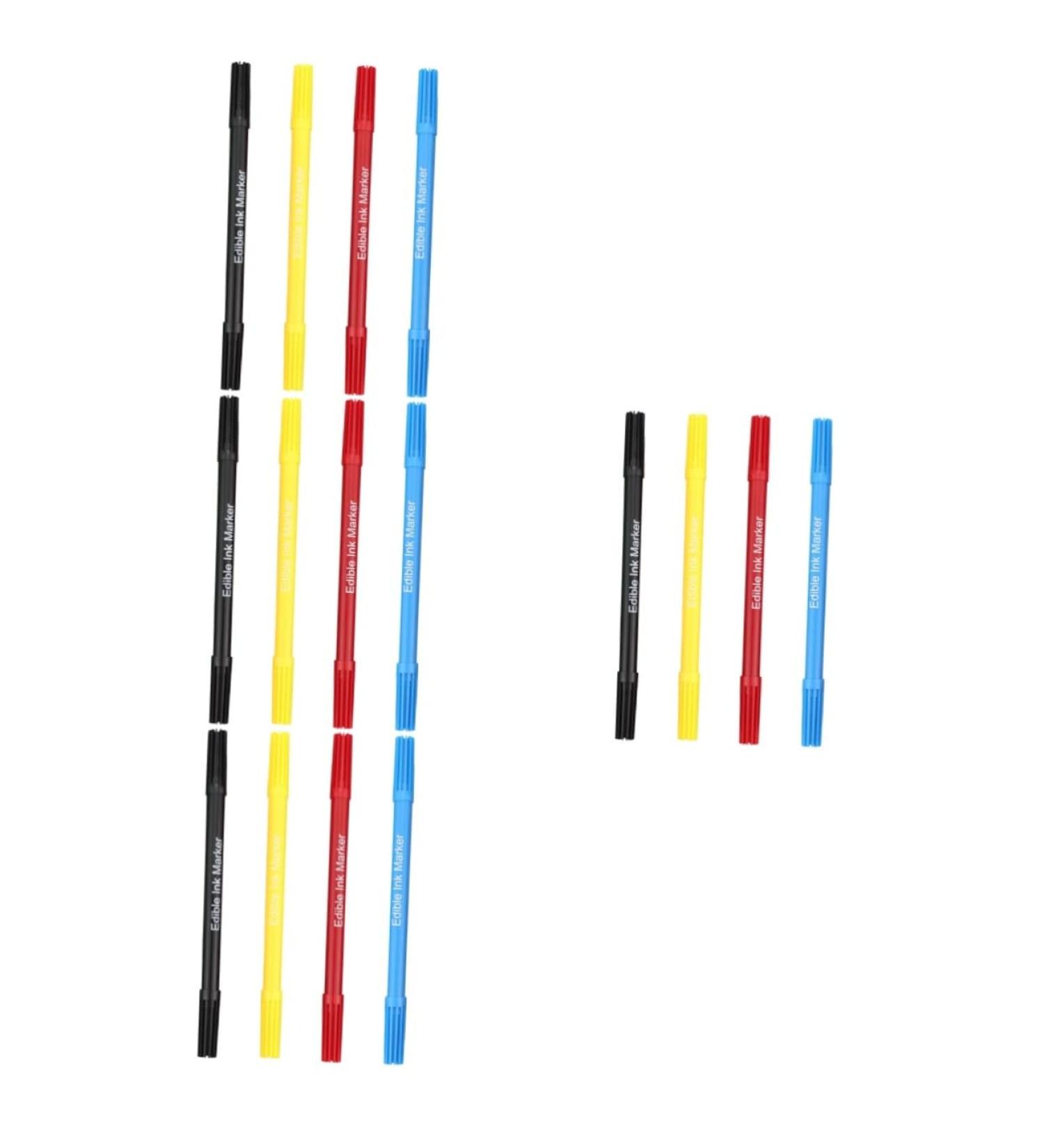 HOMSFOU 16 Pcs Baking Pen Decorating Cake Pens Baking Edible Pens Paint Pen Pens Marker Pastry Icing Pen Biscuit Markers Pen Edible Markers Pens Dual Tip Markers Plastic Food Double Head - Buy Online on GoSupps.com