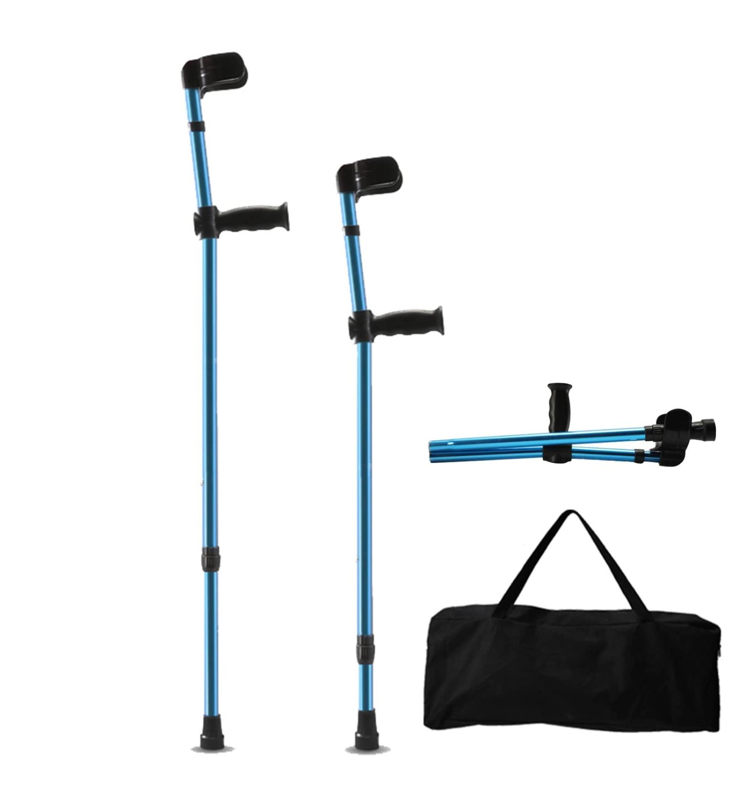 Adjustable Walking Forearm Crutches Stick for Adult Patients Lightweight Aluminum Non-Slip Medical Crutches Portable Travel Crutches (Blue) (Color : 1 Stick) anniversary Lucky Star Chaser of Light 1 Pair - Buy Online on GoSupps.com