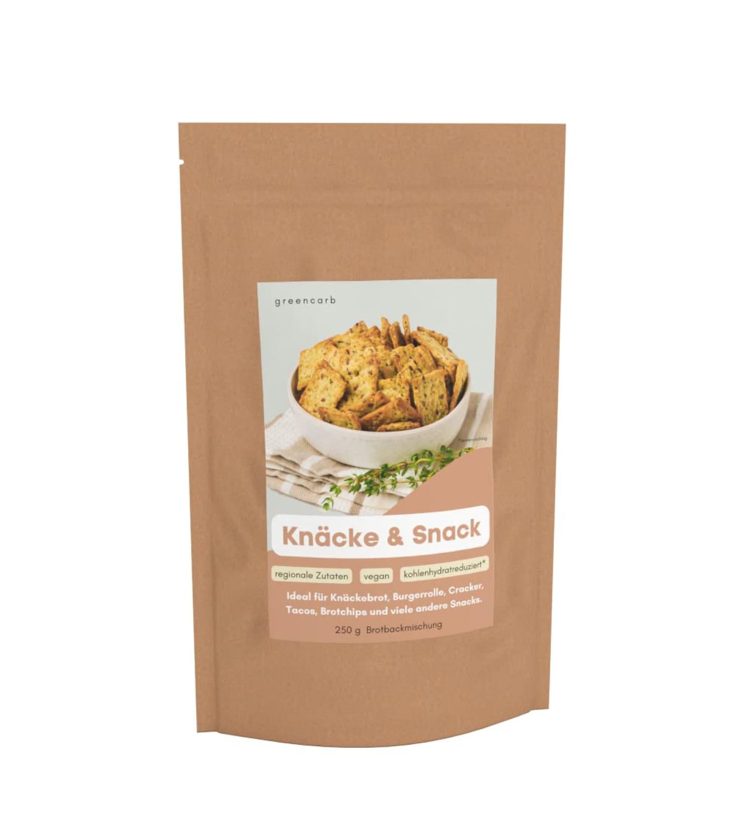 Buy GreenCarb Bread Baking Mix (250g) | Low Carb Vegan Crispbread | Only 4.91g Carbs/100g | High-Fiber Snack International Shipping - Buy Online on GoSupps.com