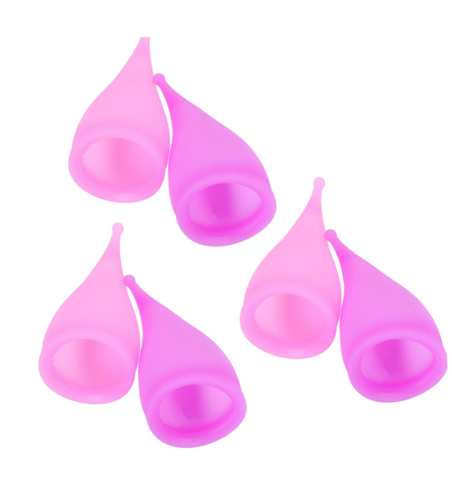 Comfortable Silicone Period Cup - 6th Female Cup for a Hassle-Free Monthly Experience - Eco-Friendly Tampon Alternative in Violet - Buy Online on GoSupps.com