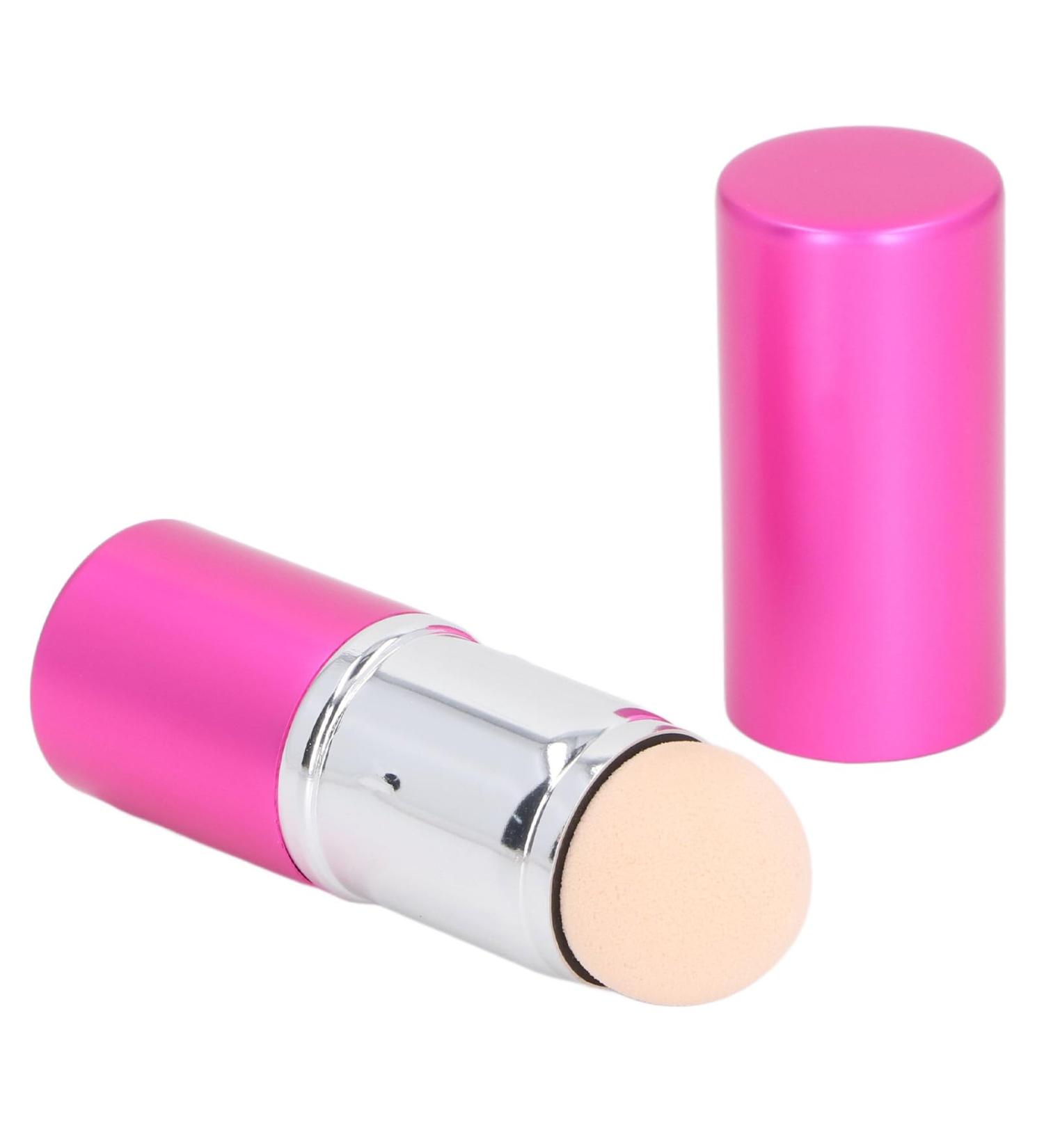 Oil Absorbing Volcanic Face Roller 2 with 1 Retractable Foundation Brush Double Sided Reusable Compact and Portable Highly Absorbent Volcanic Stone Premium Material for - Buy Online on GoSupps.com