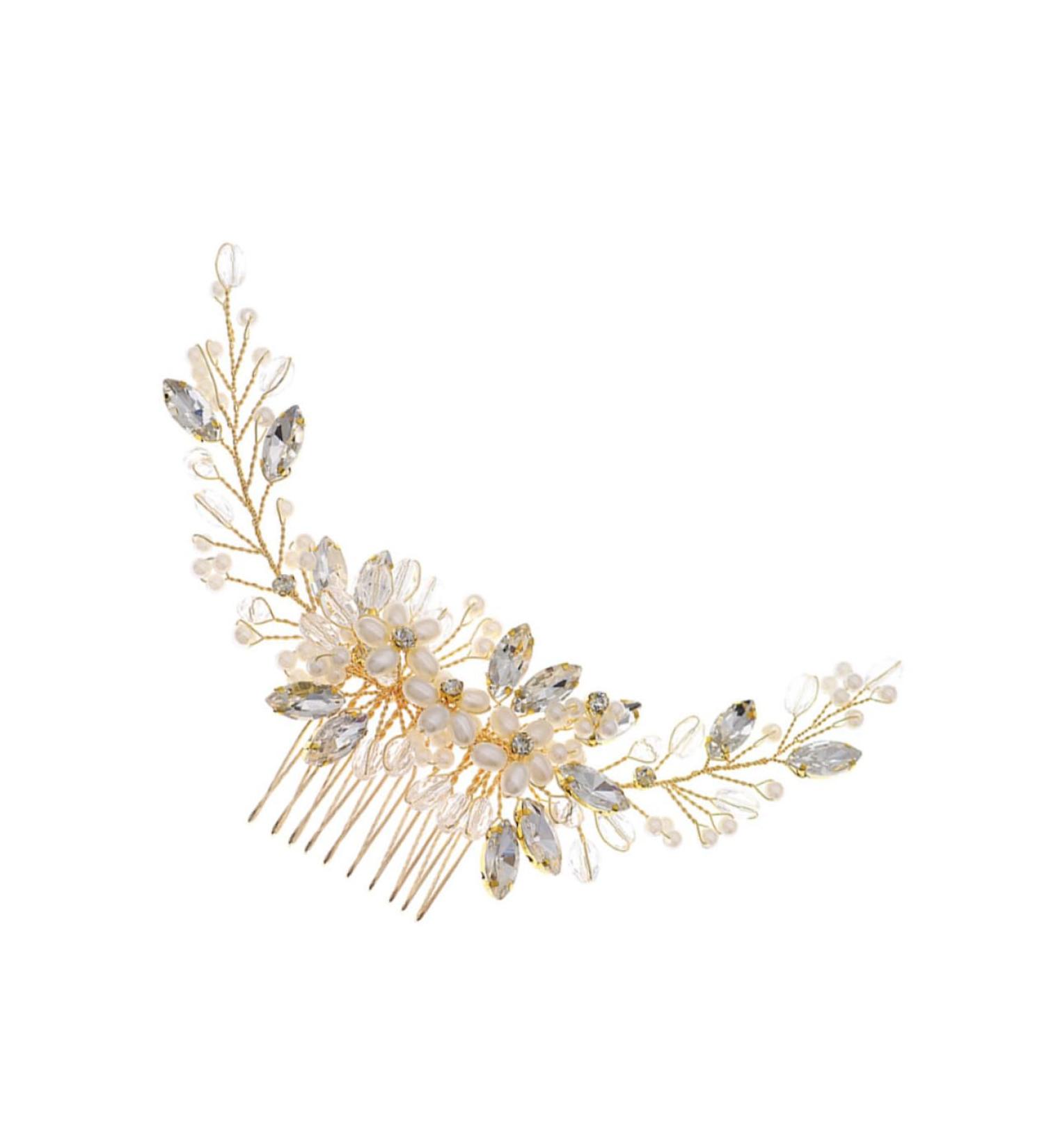 Housoutil 1pc Pearl Comb Hairpieces Rhinestone Headpiece Wedding Hair Comb Crystal Hair Clips Crystal Hair Comb Wedding Pearl Headpiece Rhinestone Hair Clips Sparking Hanfu Bride The Photo - Buy Online on GoSupps.com