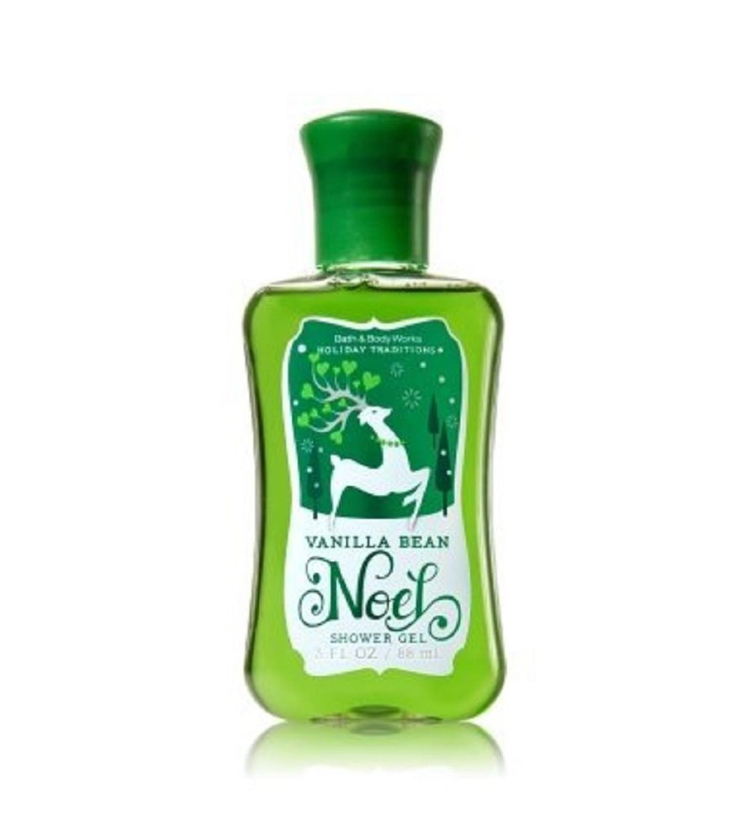 Bath Body Works Vanilla Bean Noel Shower Gel Travel Size 3 Ounce Reindeer 2013