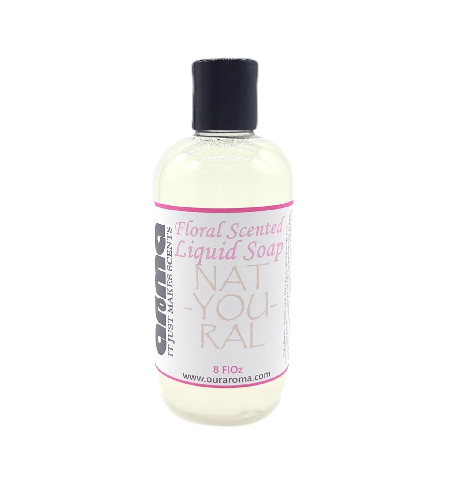 Our Aroma Natural All-In-One Floral Scented Soap - 8 Fl Oz For Showering Shampooing Shaving - Buy Online on GoSupps.com